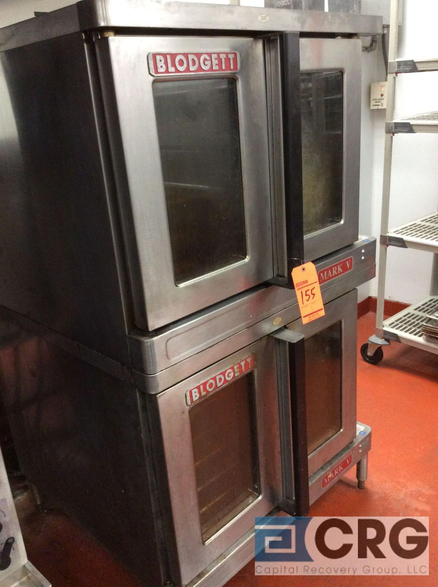 Blodgett over/under, 2 compartment electric convection oven, 208V, 3PH, 22 kw, m/n MARKV (kitchen) - Image 2 of 2