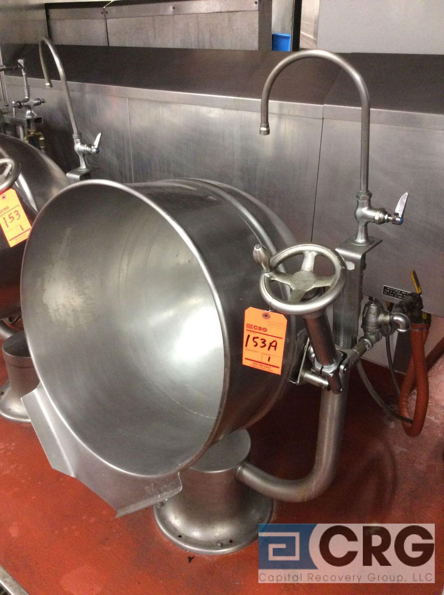 GROEN stainless steel, gas, tilting steam kettle 40 gallon capacity, s/n D2T-40, s/n 127256 ( - Image 2 of 2