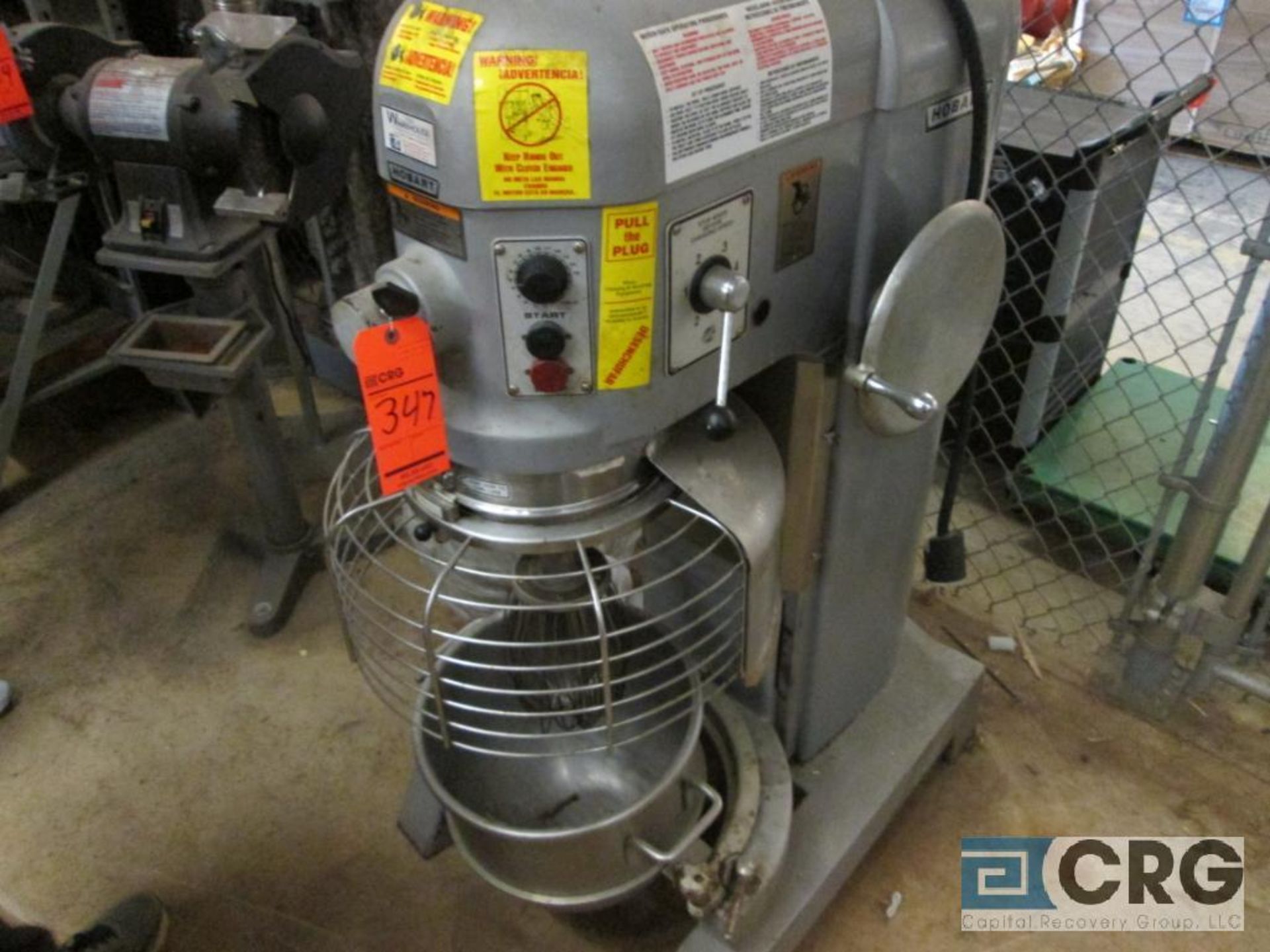 (1) Hobart m/n h600t serial # 31-1169454, 2hp, 3 phase, 230 volt. 1725 rpm with 2 assorted mixing - Image 2 of 3