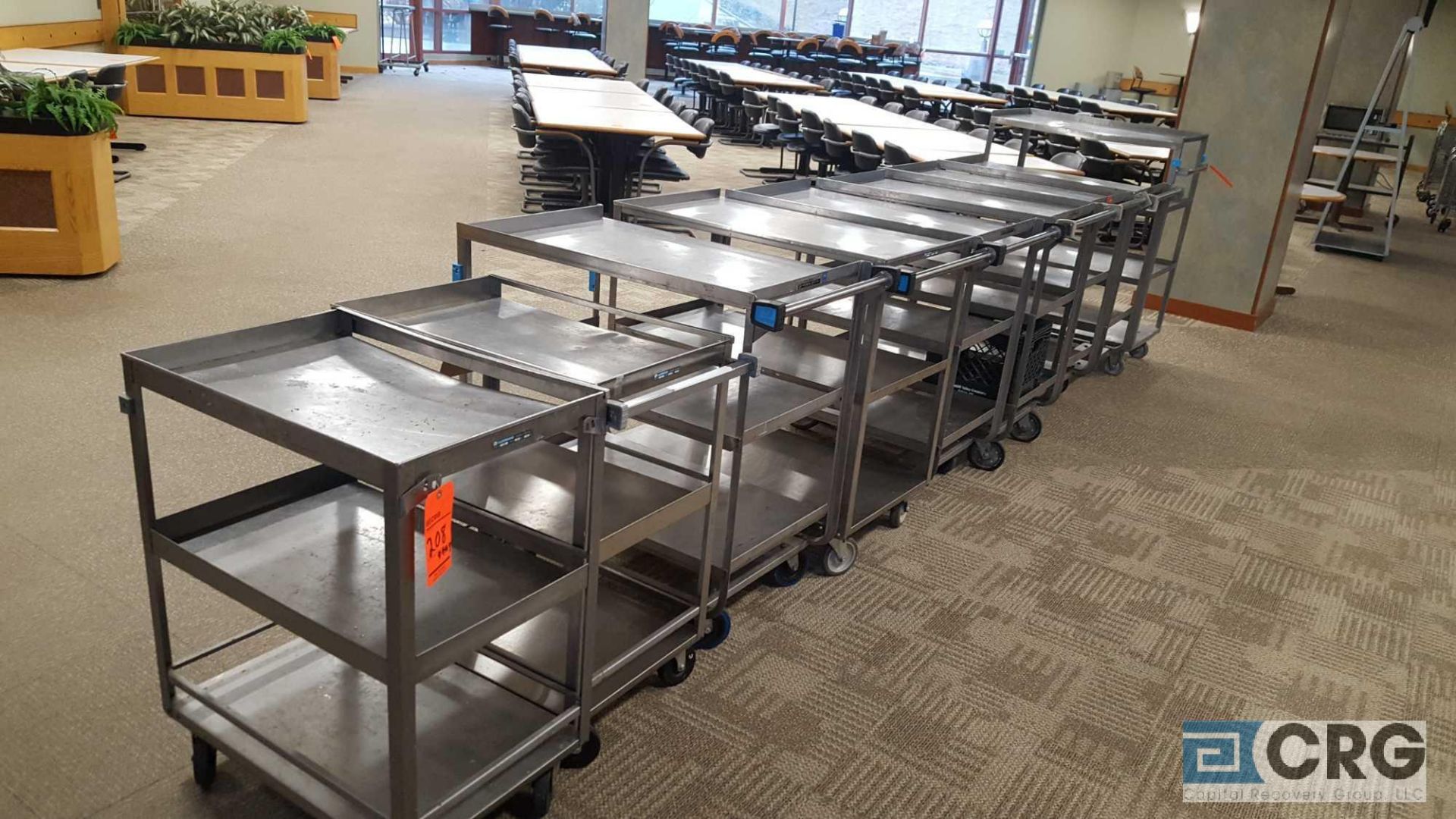 Lot of (9) assorted stainless steel carts (cafe) - Image 2 of 3