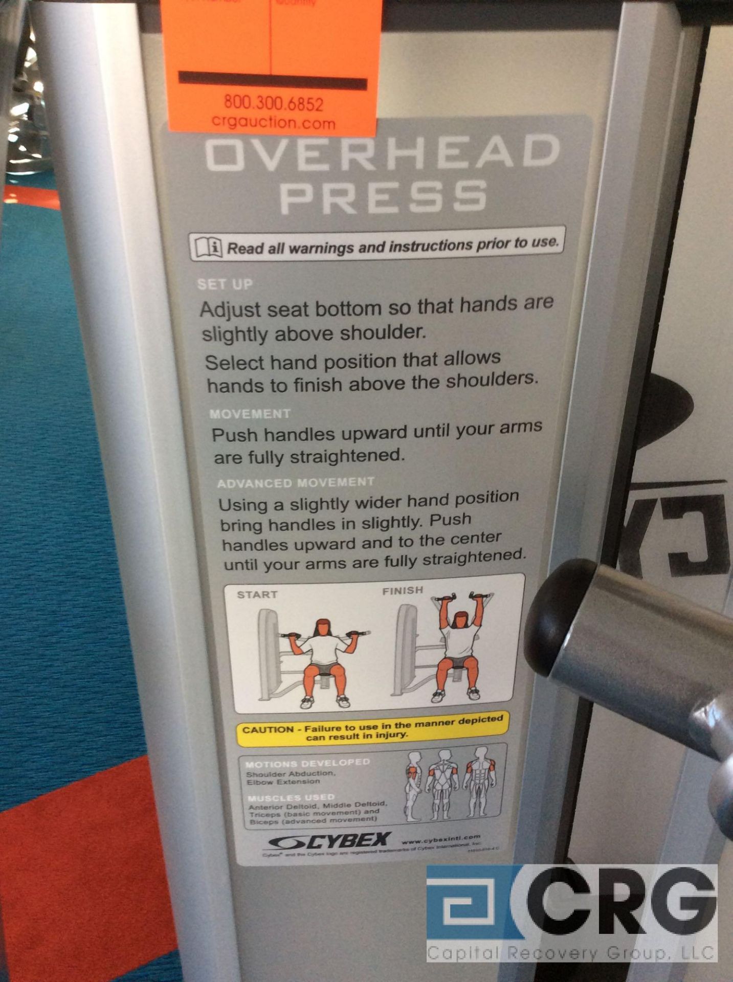 Cybex Eagle Overhead Press Machine - Image 2 of 2