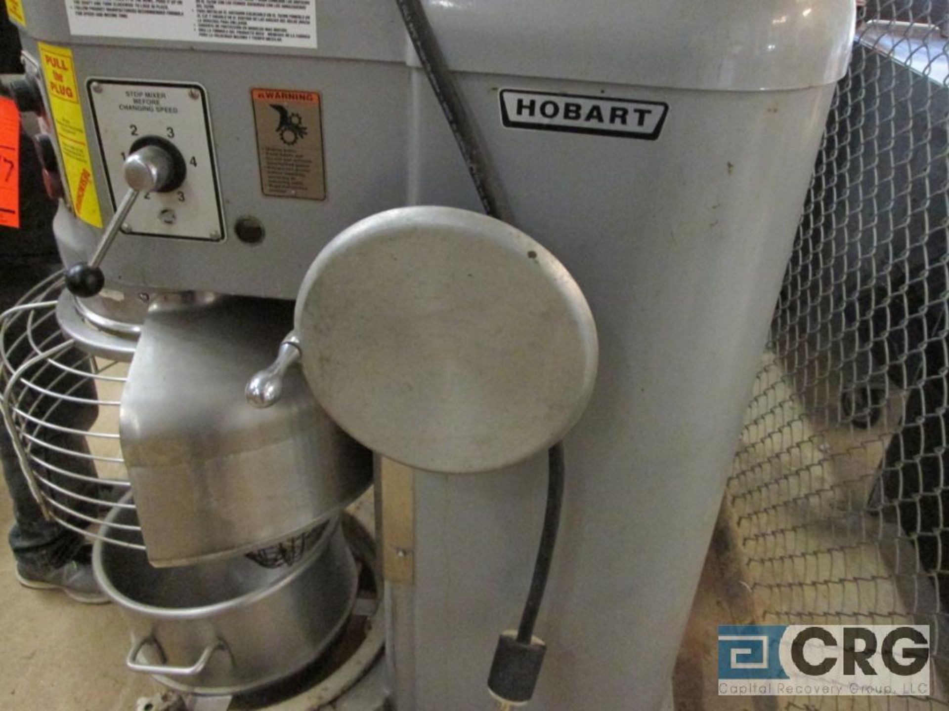 (1) Hobart m/n h600t serial # 31-1169454, 2hp, 3 phase, 230 volt. 1725 rpm with 2 assorted mixing - Image 3 of 3