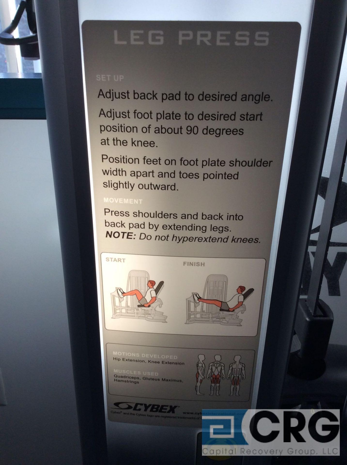 Cybex Eagle Leg Press Machine - Image 3 of 3