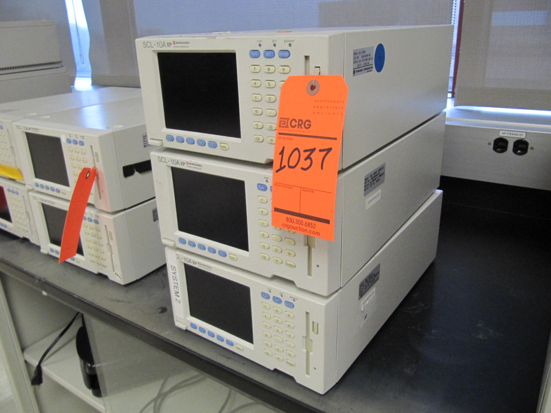 Lot of (3) Shimadzu SCL-10A system controllers, located in building 5, 5th floor, room F522