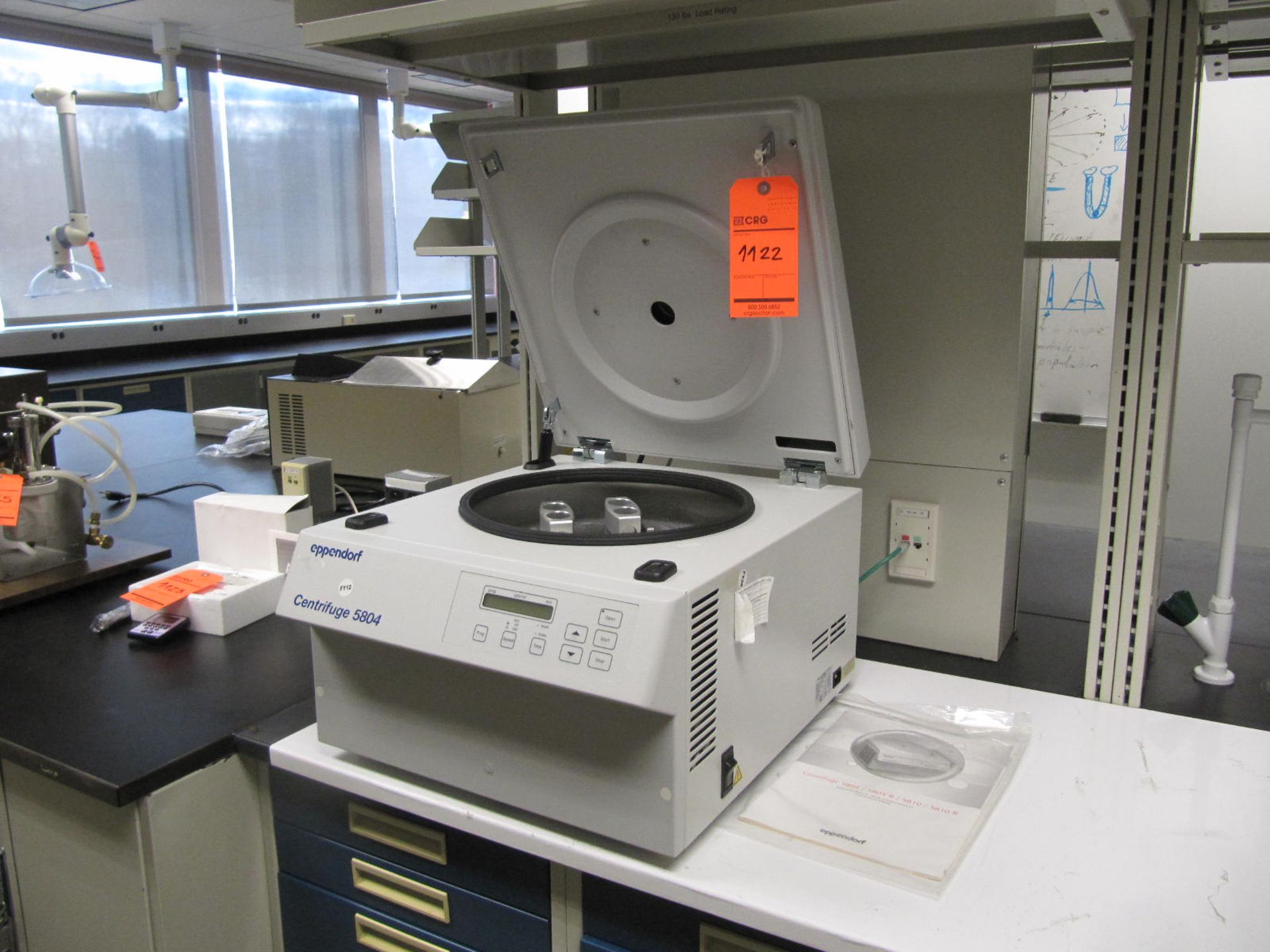 Eppendorf 5804 centrifuge, s/n 01745, located in building 5, 5th floor, room F503