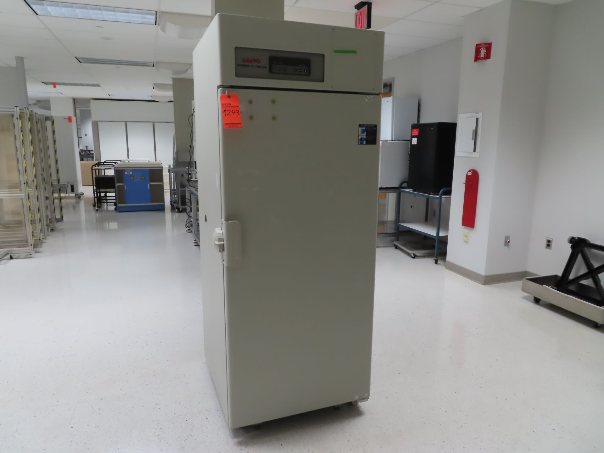 Sanyo biomedical freezer, MDF-U730M, s/n 10019022, located in building 5, 4th floor, room F485