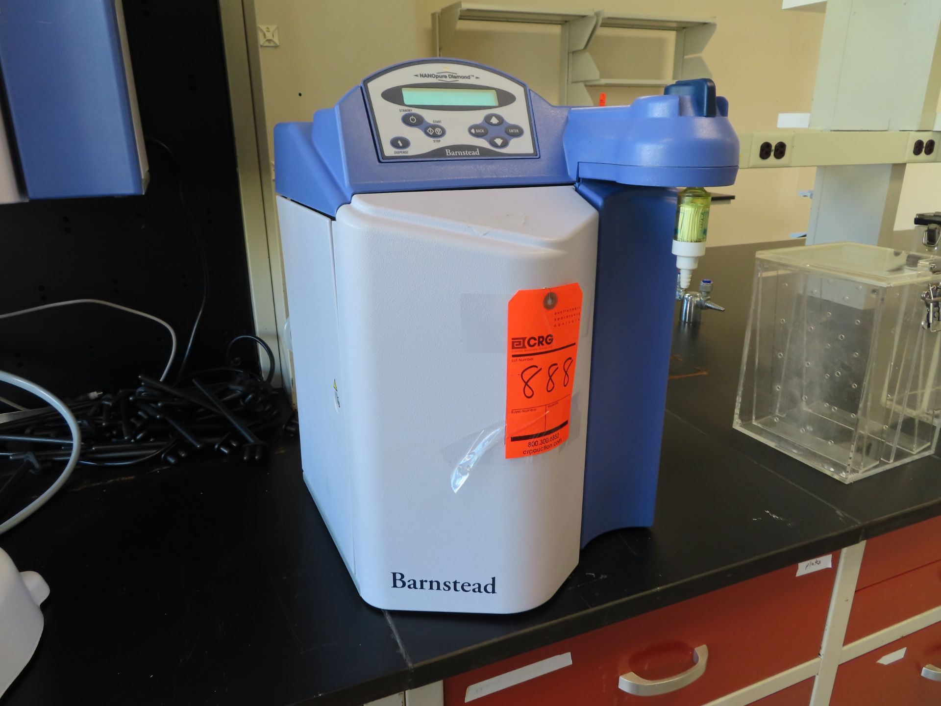 Barnstead NanoPure Diamond lab water purification system, located C wing, 3rd floor, room 355E