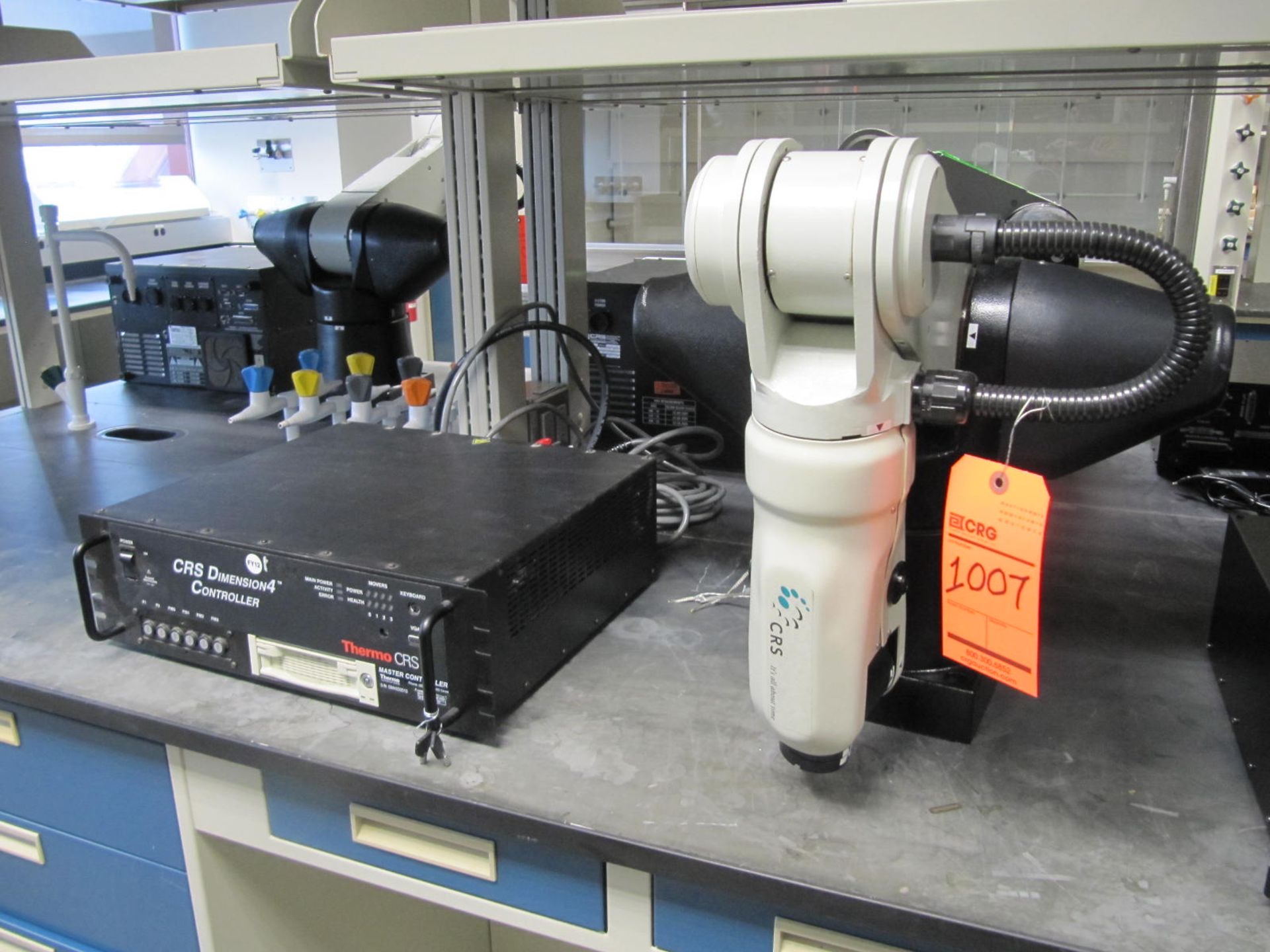 CRS Robotics A465 robotic arm, s/n RA40032062, (2000) with Thermo DM control, s/n DM4033013, located