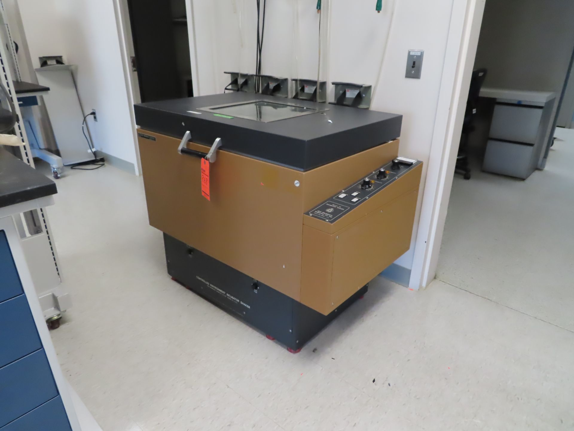 New Brunswick Scientific series 25 controlled enviroment incubator shaker, located C wing, 3rd