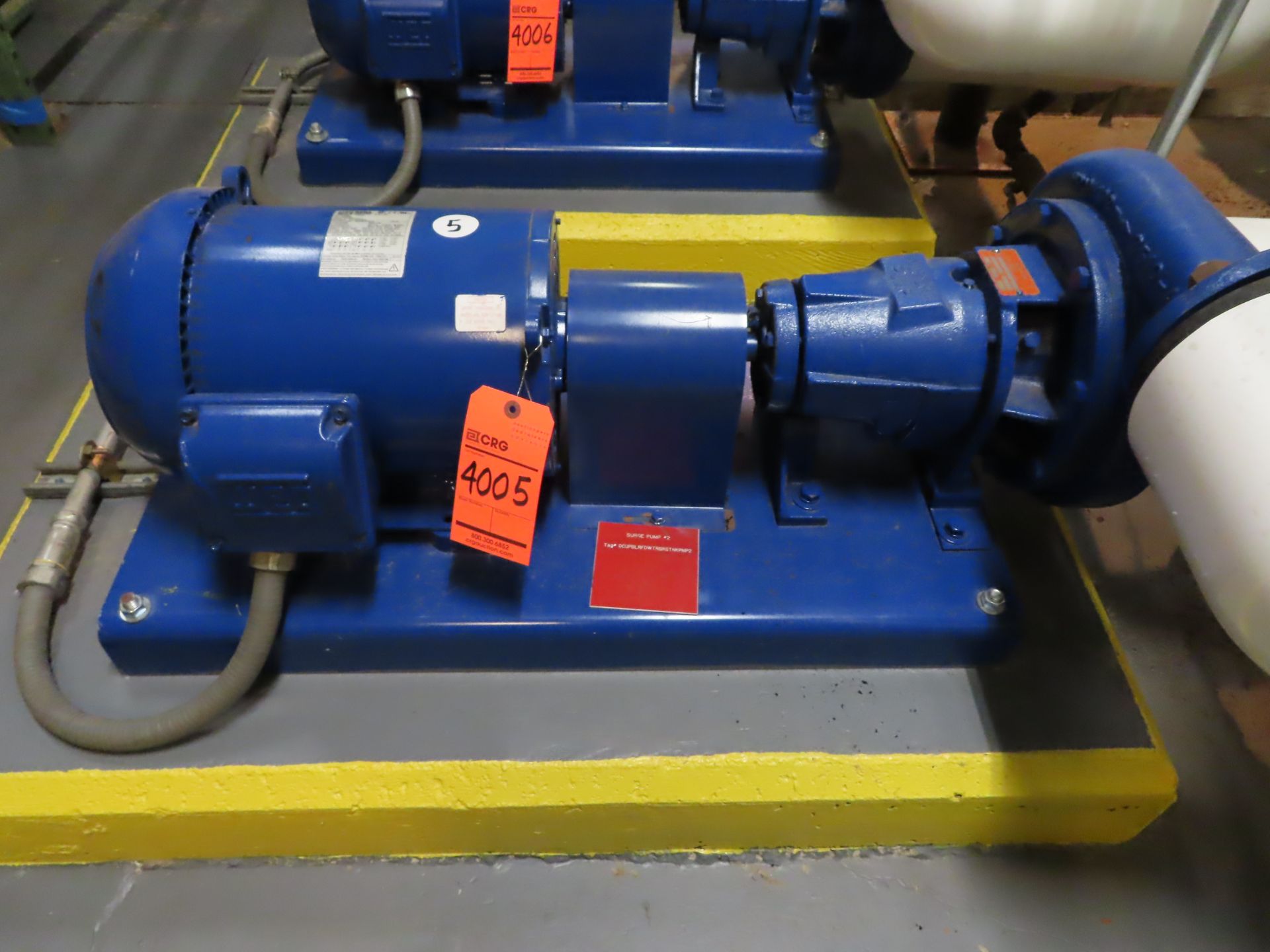 Pentair type 344A-BF centrifugal pump, no. 17-2514724-1, size 2.5 X 3 X 9 with WEG 7.5 hp motor,