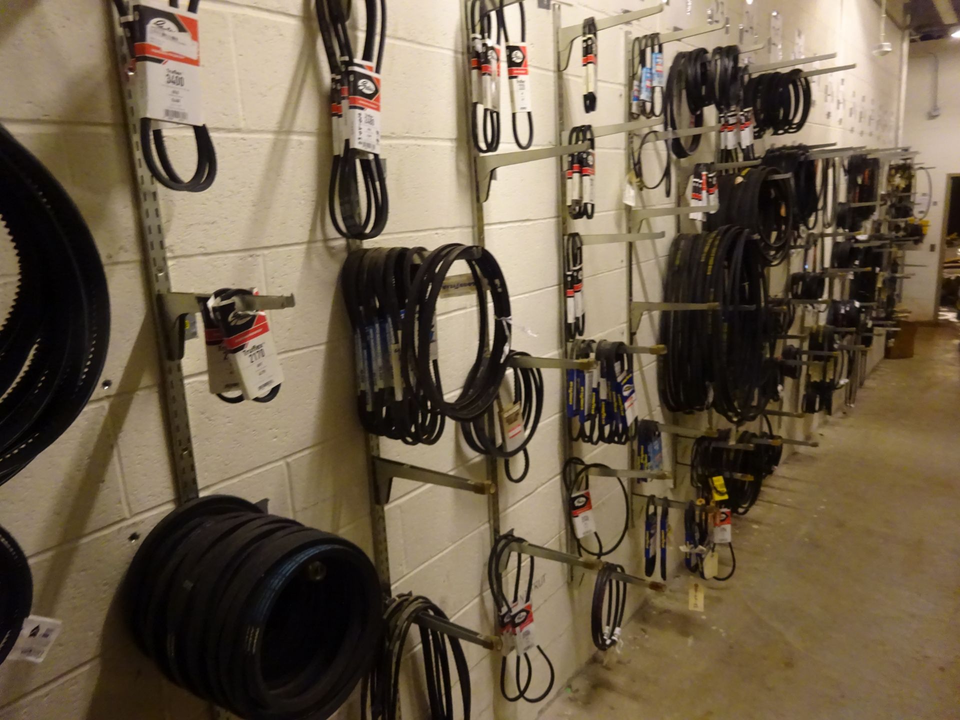 Parts and supplies store room (basement) including pumps, valves, pillow blocks, PVC, surplus - Image 4 of 10