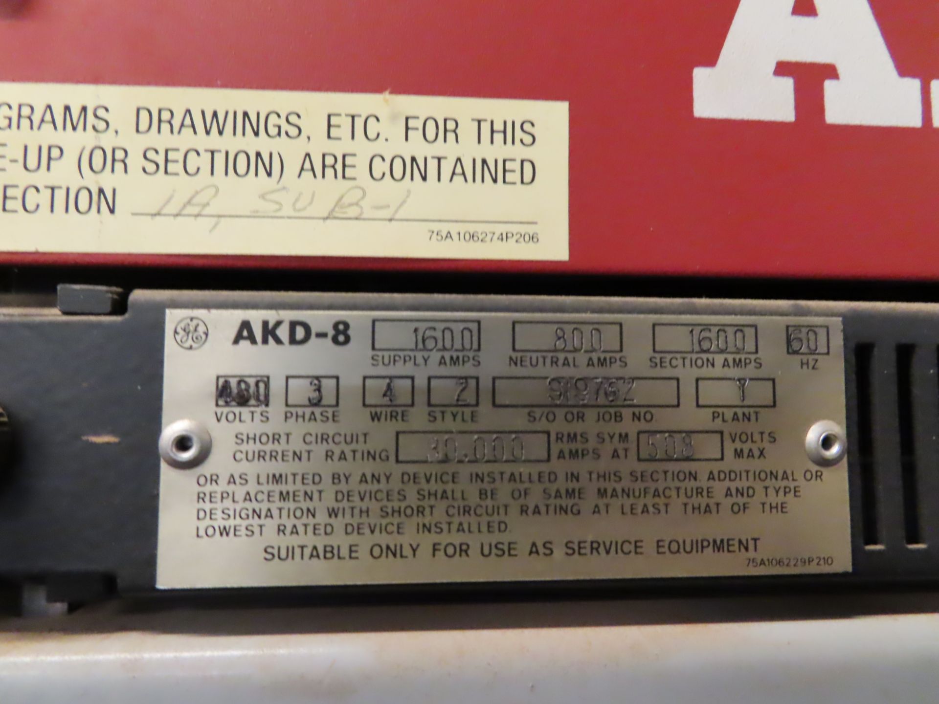 Lot of (2) GE silicone fluid transformers, class OA/FA, 3 phase, s/n's M125574A & M125574B, HV 14, - Image 11 of 11