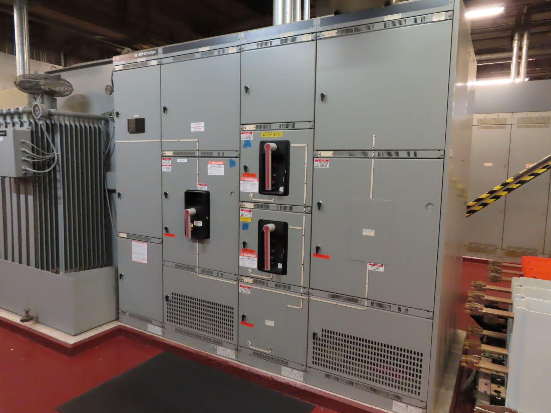 GE silicone fluid insulated unit substation transformer, s/n PFB4377001T (1998), HV 13,800, LV 480/ - Image 6 of 7