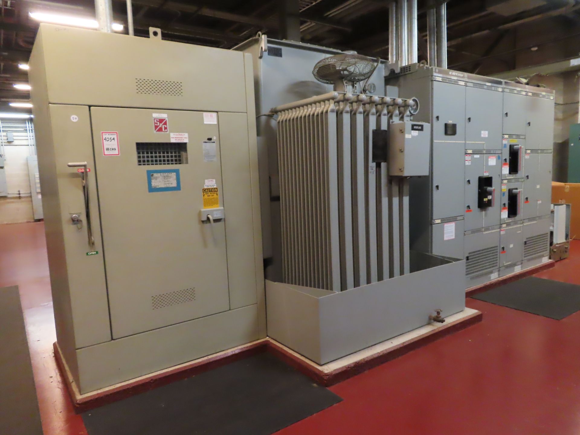 GE silicone fluid insulated unit substation transformer, s/n PFB4377001T (1998), HV 13,800, LV 480/