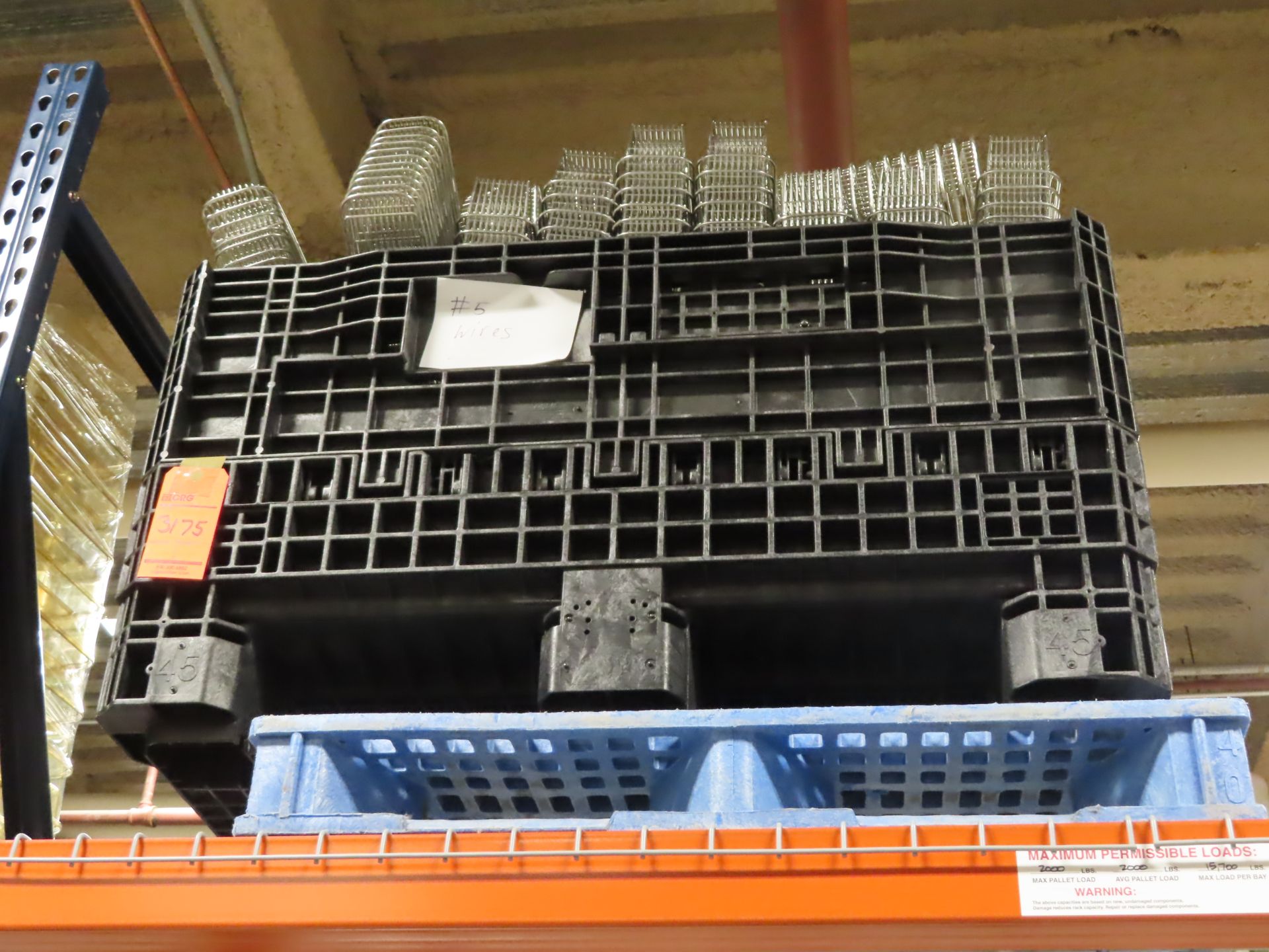 Lot of (6) assorted pallets or gaylords of assorted filters, and stainless steel cage accessories, - Image 2 of 5