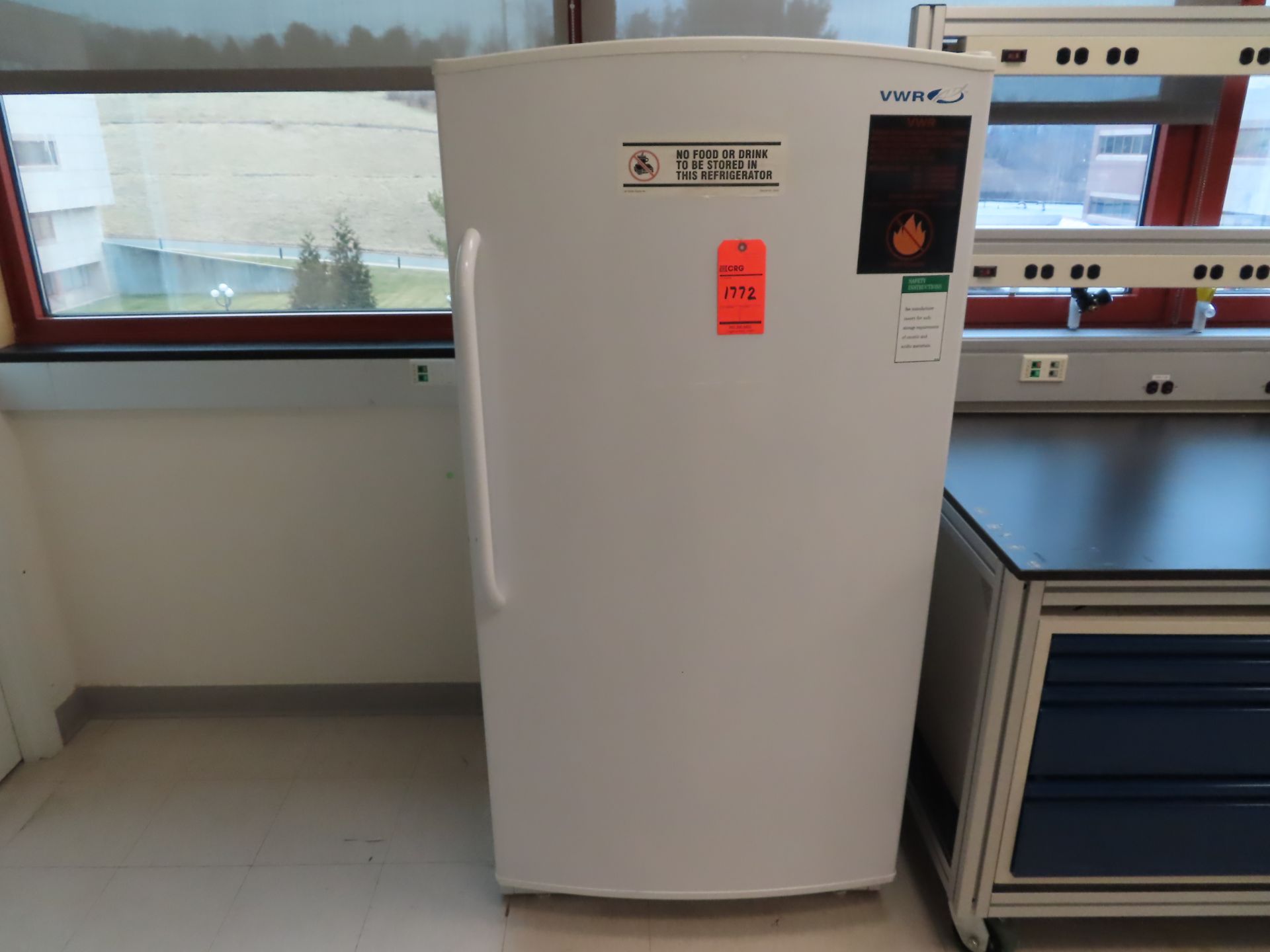 VWR flammable materials storage refrigerator, located in B wing, 4th floor, room 447A