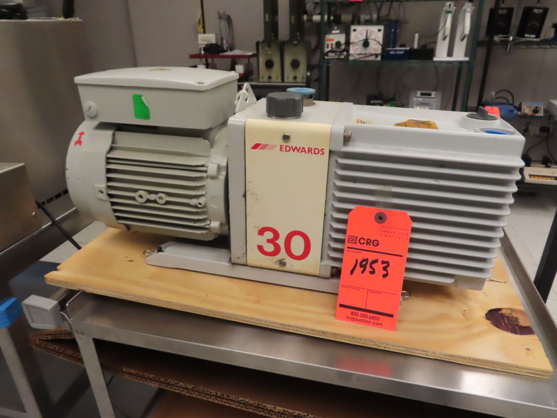 Edwards E2M-30 vacuum pump, s/n 037880563, located C wing 4th floor, room 459A