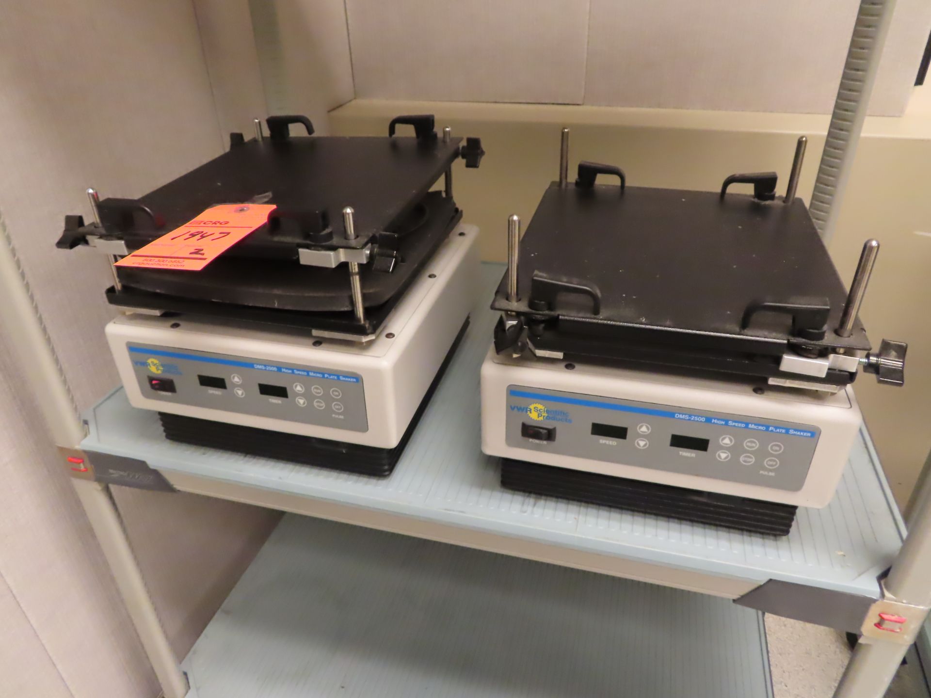 Lot of (2) VWR DMS-2500 high speed micro plate shakers, located C wing 4th floor, room 459A