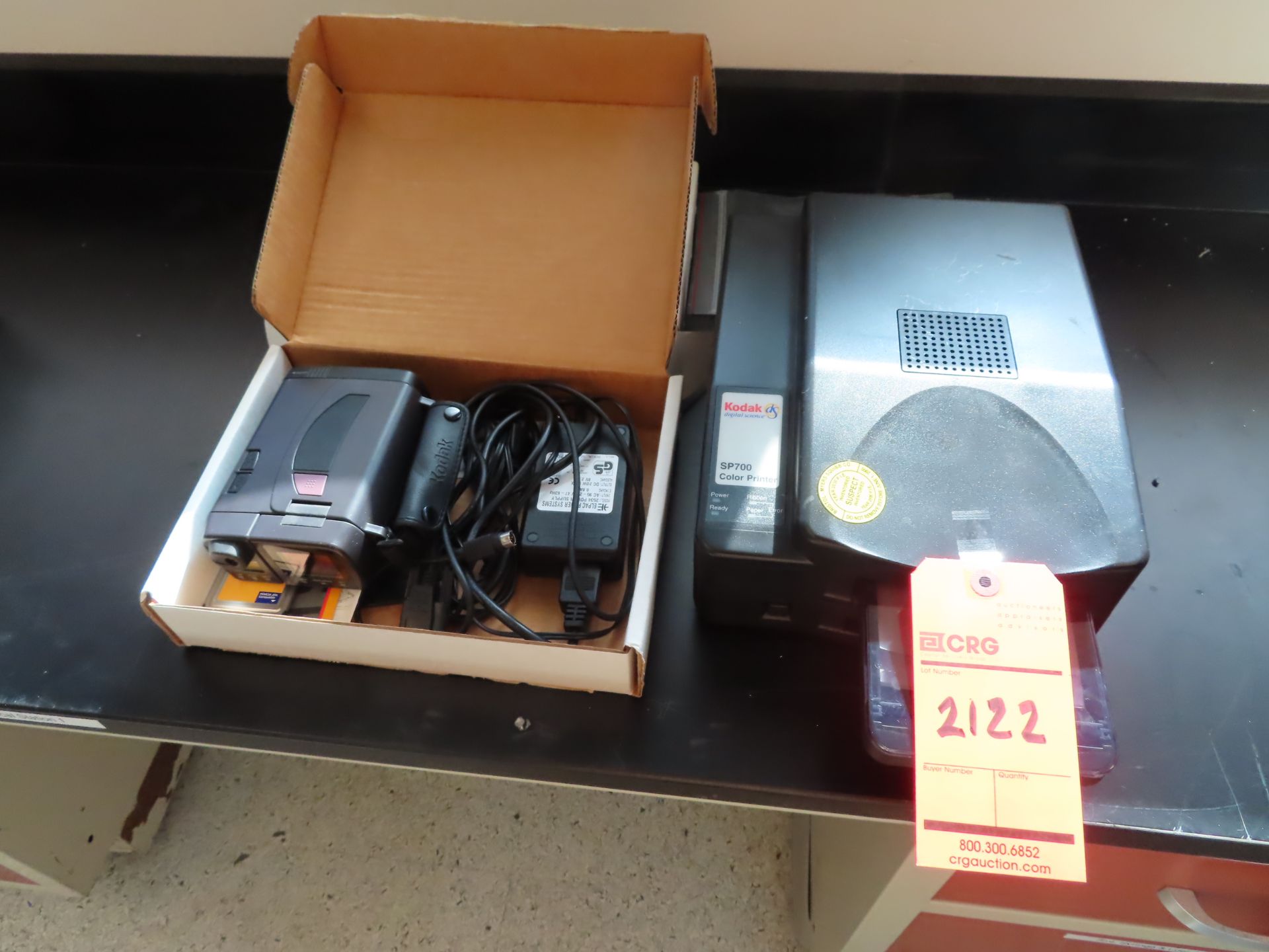 Lot including: Kodak DC120 digital camera and SP700 color printer, located in D wing, 3rd floor,