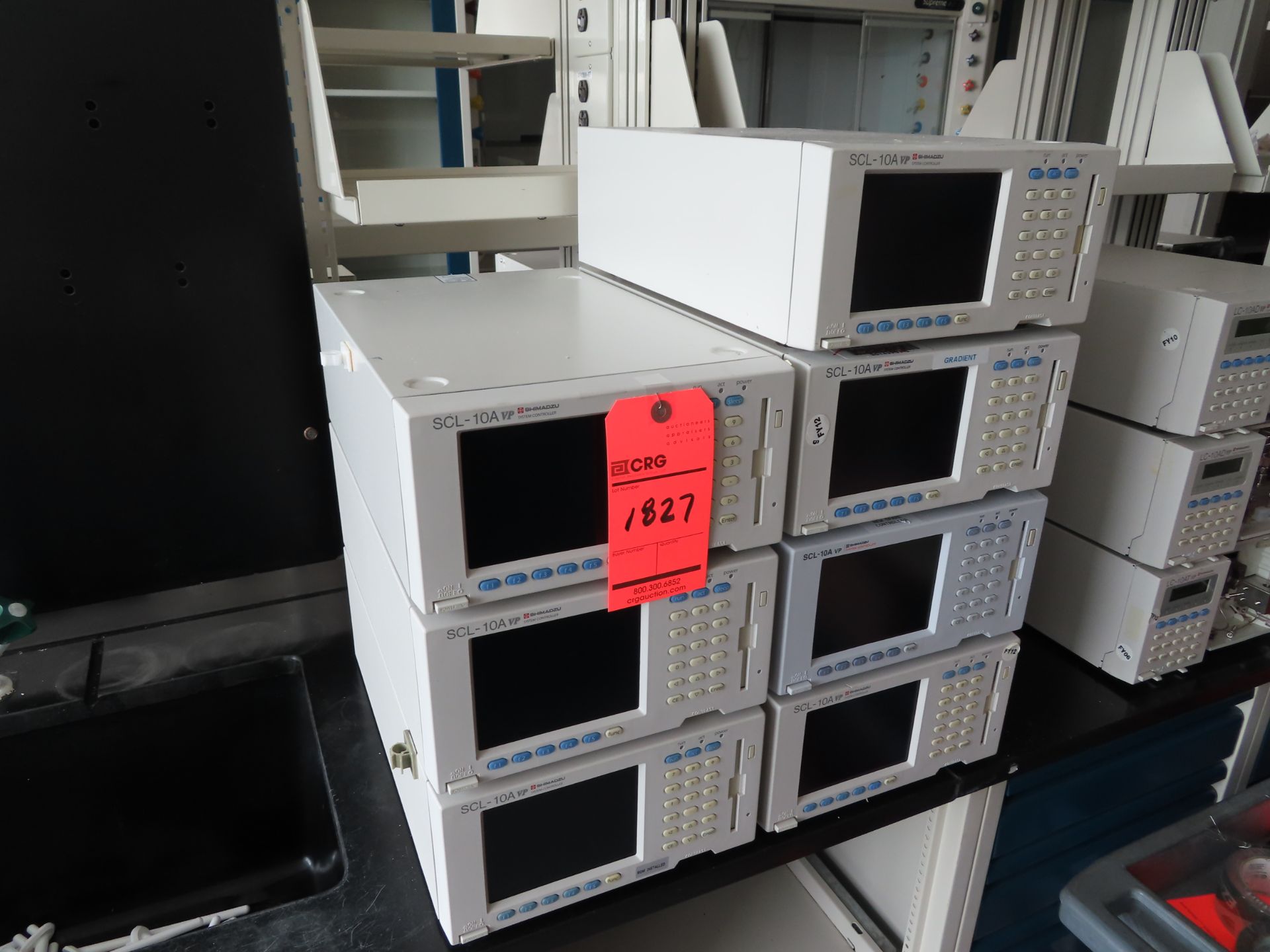 Lot of (7) Shimadzu SCL-10A vp system controllers, located in B wing, 4th floor, room 436E