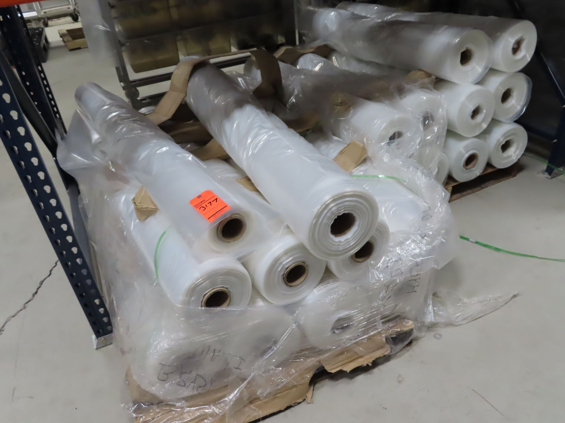 Lot of assorted rolls of plastic bags, 65x30x75x1003. (75) bags per full rolls, 19t rolls.