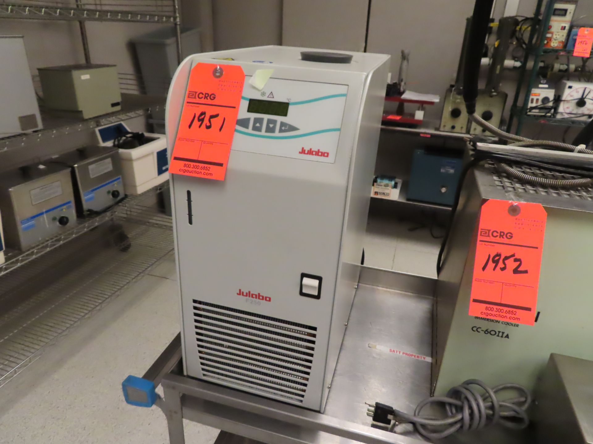 Julabo F250 recirculating cooler, s/n 10222221, located C wing 4th floor, room 459A