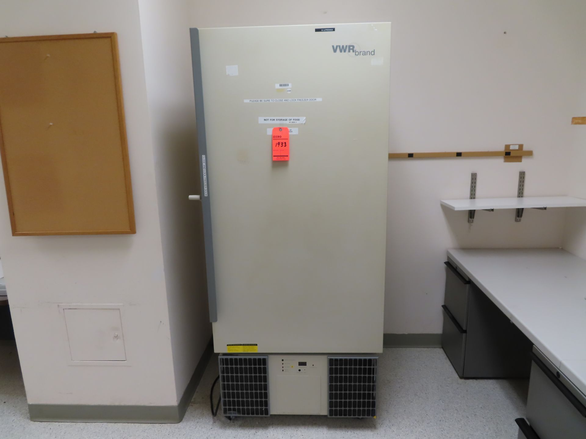 VWR 5461 ULT freezer, s/n 44254-77, located C wing 4th floor, room 456A