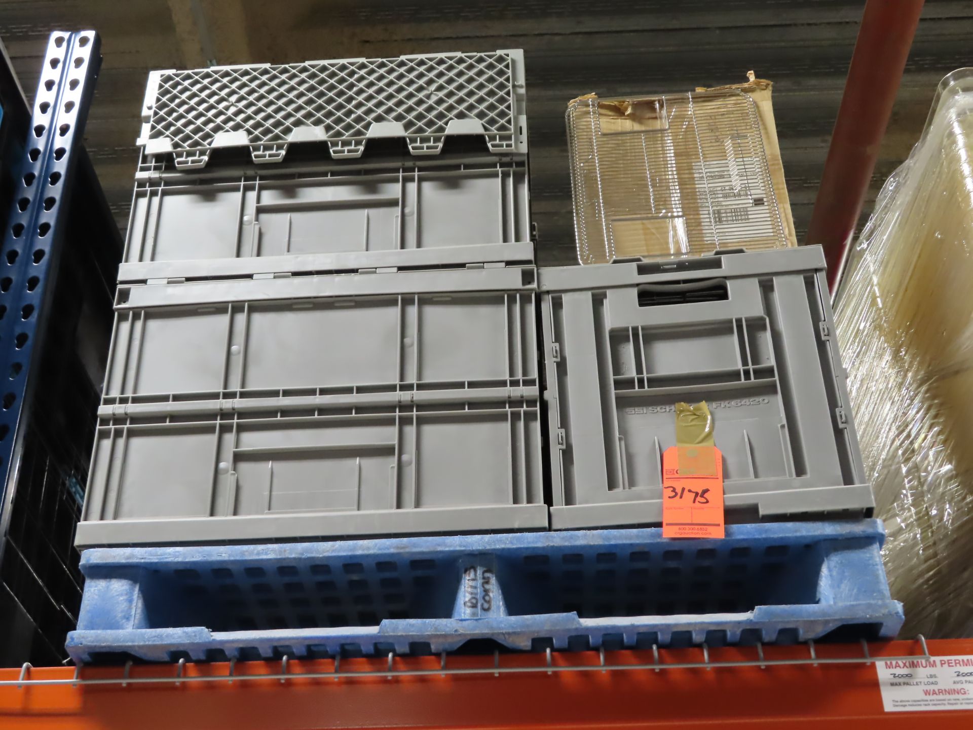 Lot of (6) assorted pallets or gaylords of assorted filters, and stainless steel cage accessories, - Image 4 of 5