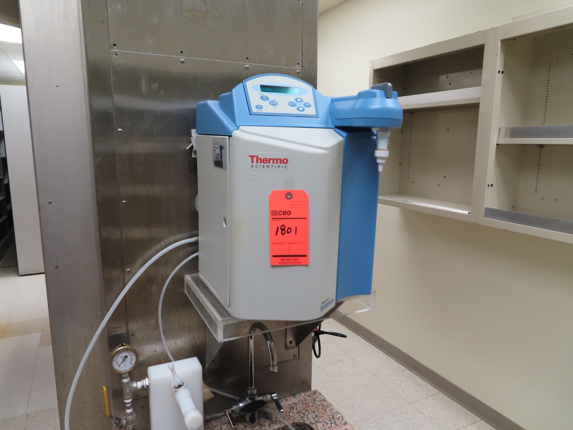 Thermo Barnstead Nanopure 7143 lab water purifier, s/n 425866-374, located in B wing, 4th floor,