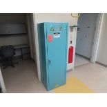 Justrite acid storage cabinet, 22 gal. cap., located in B wing, 4th floor, room 449L
