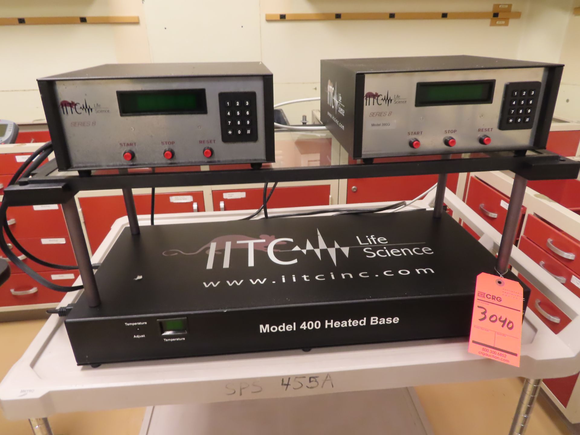 Lot includes (3) IITC Life Science series 8 testing controls, 390G, with 2 400 heated bases, and (1) - Image 2 of 4