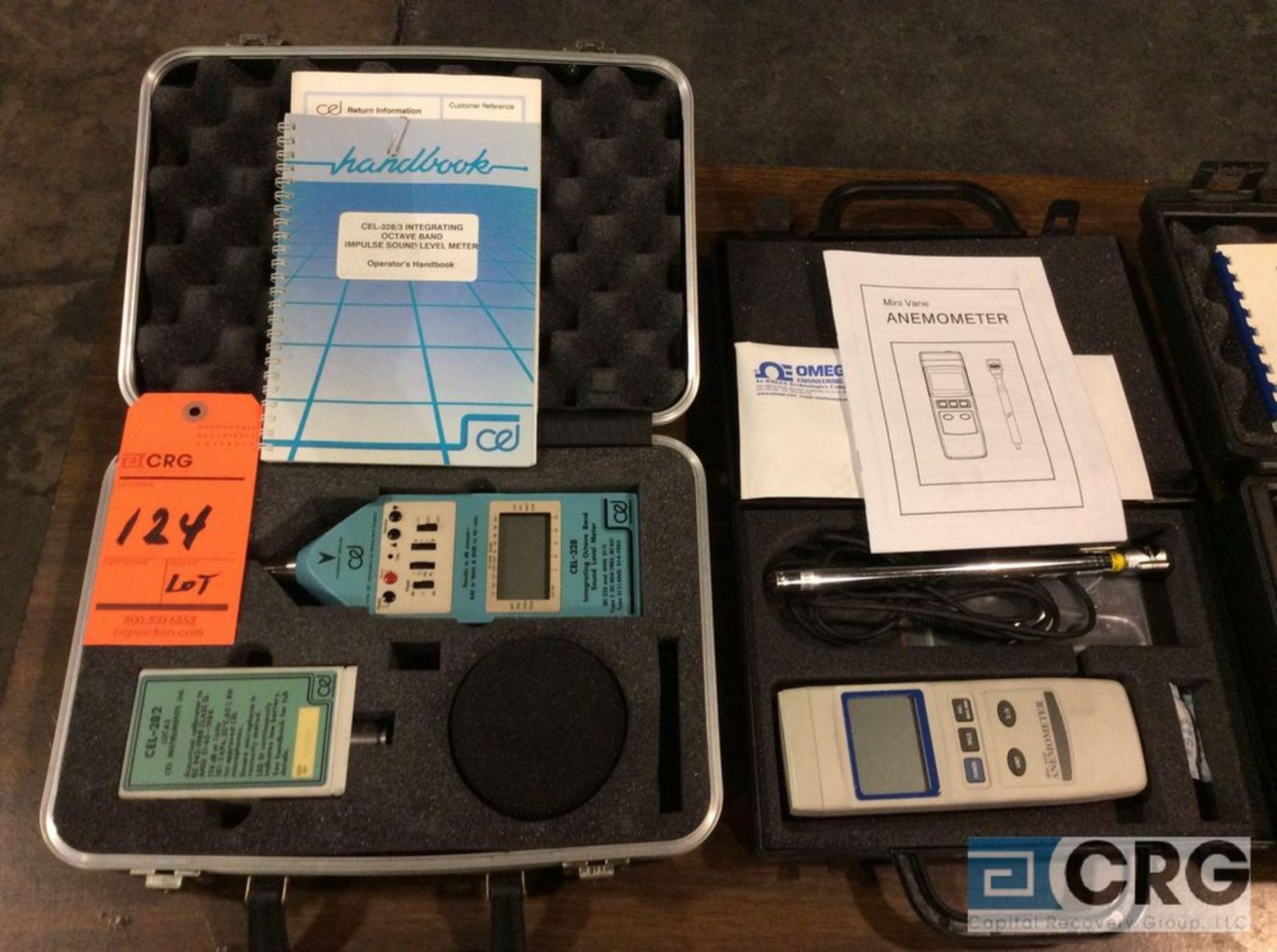 Lot of (4) asst digital testers including (1) Lucas CEL sound level meter mn 328-3, Mini Vane