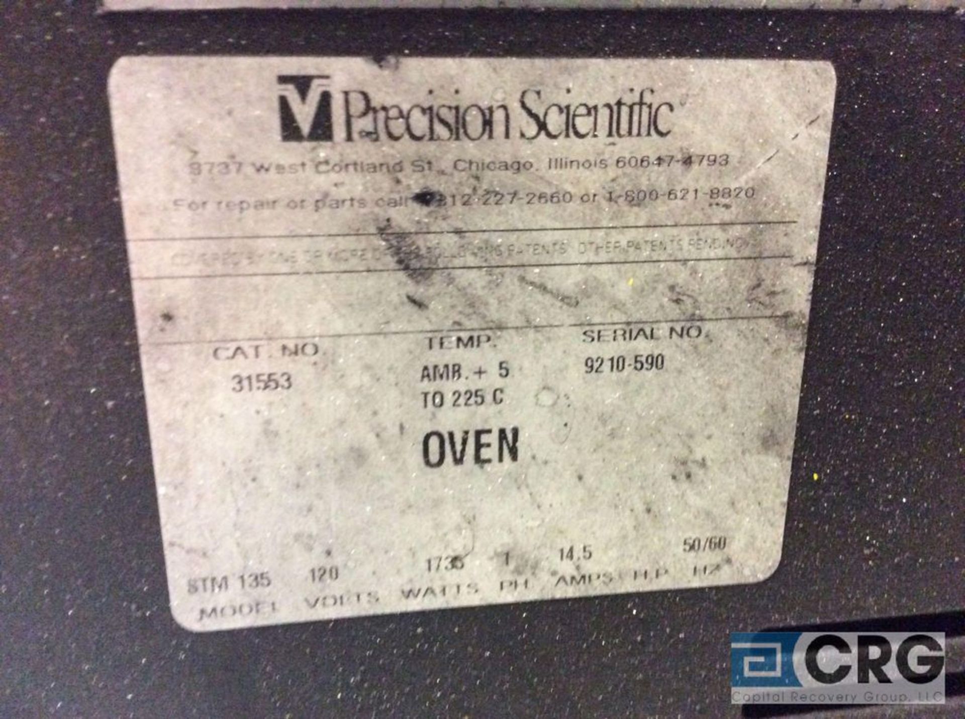 Precision laboratory convection oven, mn STM-135, 24” wide x 19” x 19” - Image 2 of 2