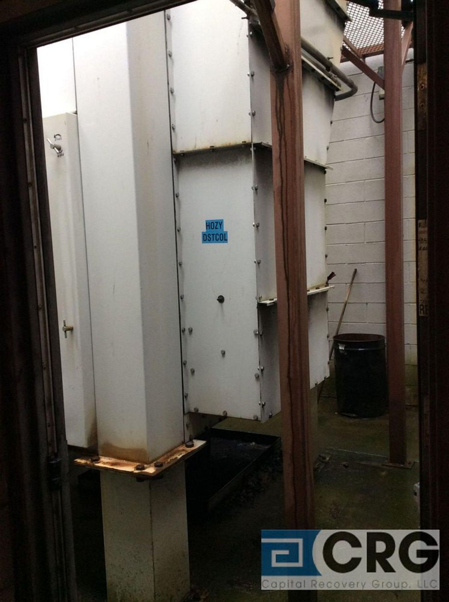 DCE filter, approx 18’ high x 8’ x 8’ with steel catwalk, (LOCATED OUTSIDE TO THE RIGHT OF