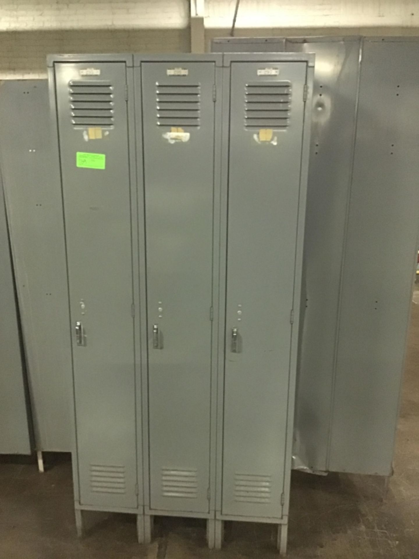 Three sections of single sign locker