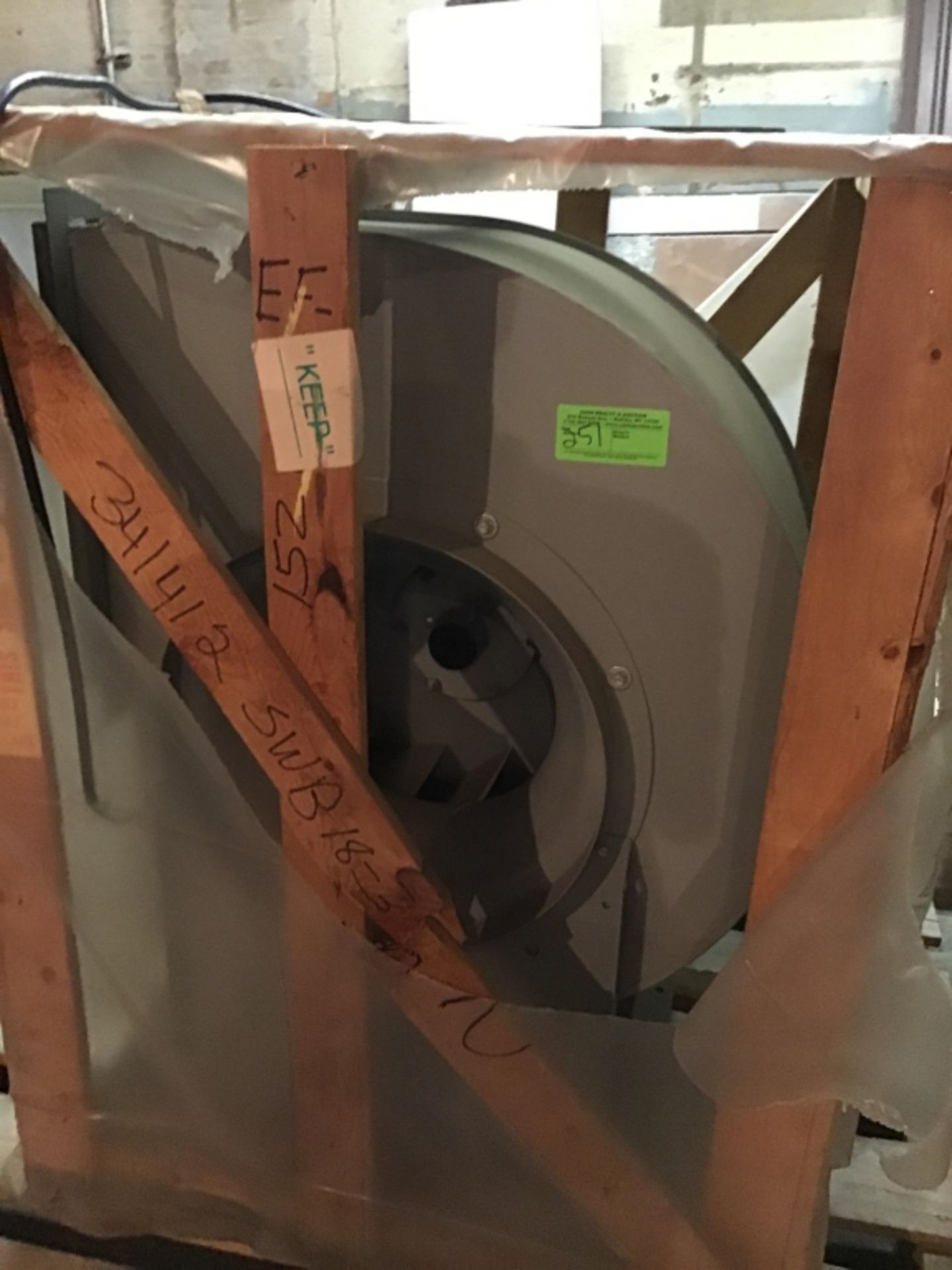 Large industrial blower fan