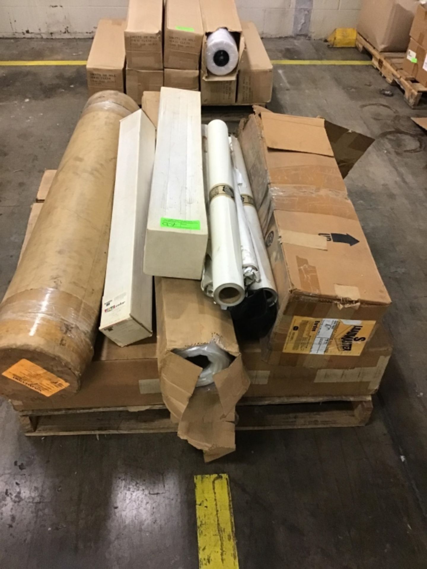 Pallet of rolled material