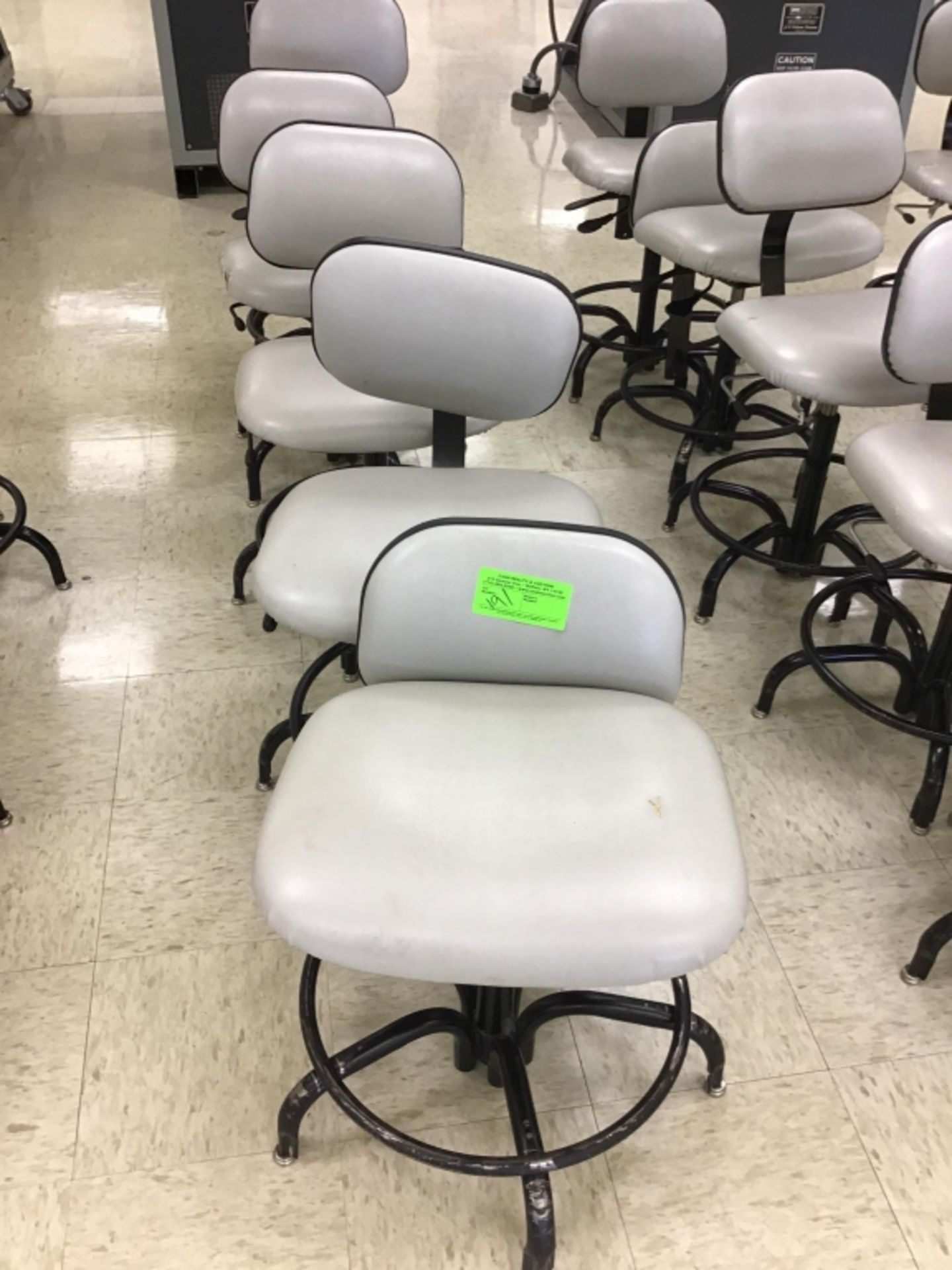 Five miscellaneous chairs with tears and cuts