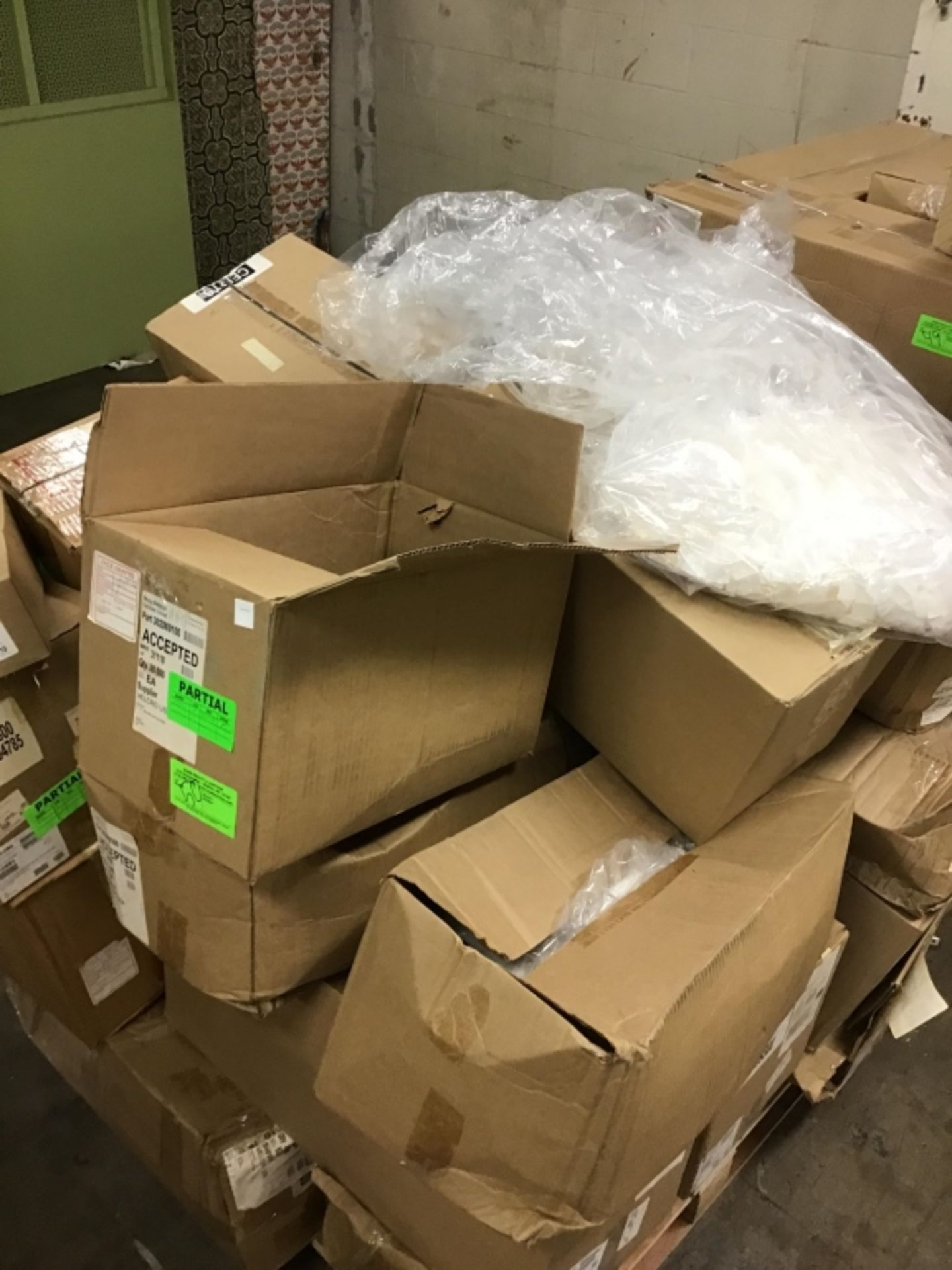Pallet of Velcro squares