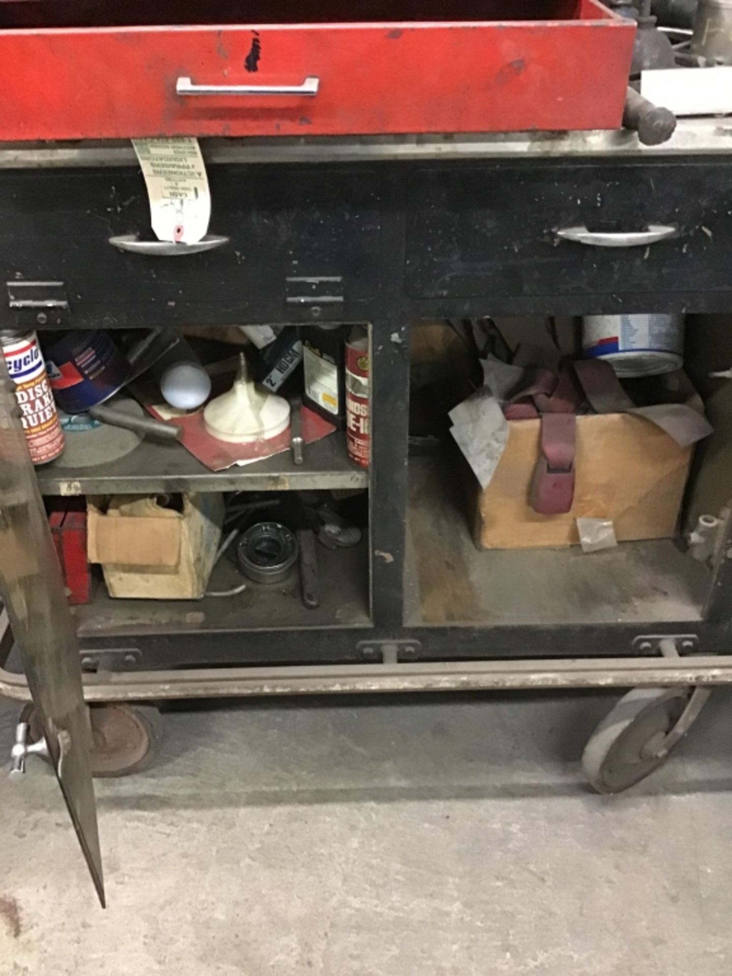 Toolbox and contents on a cart - Image 3 of 3