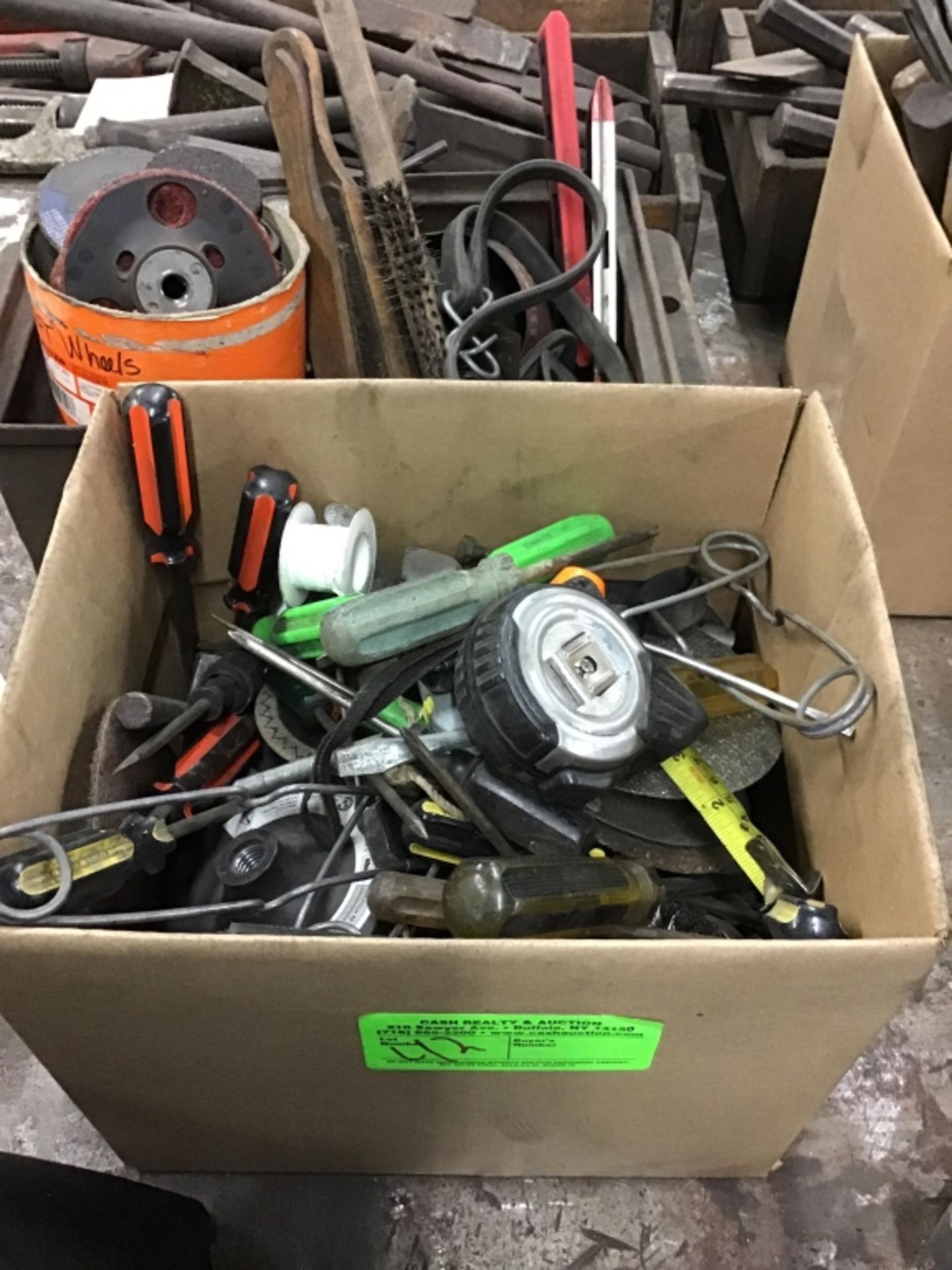 Box of miscellaneous tooling