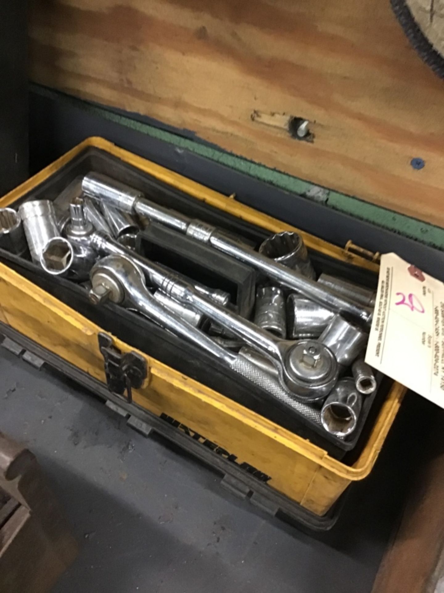 Small toolbox with socket set