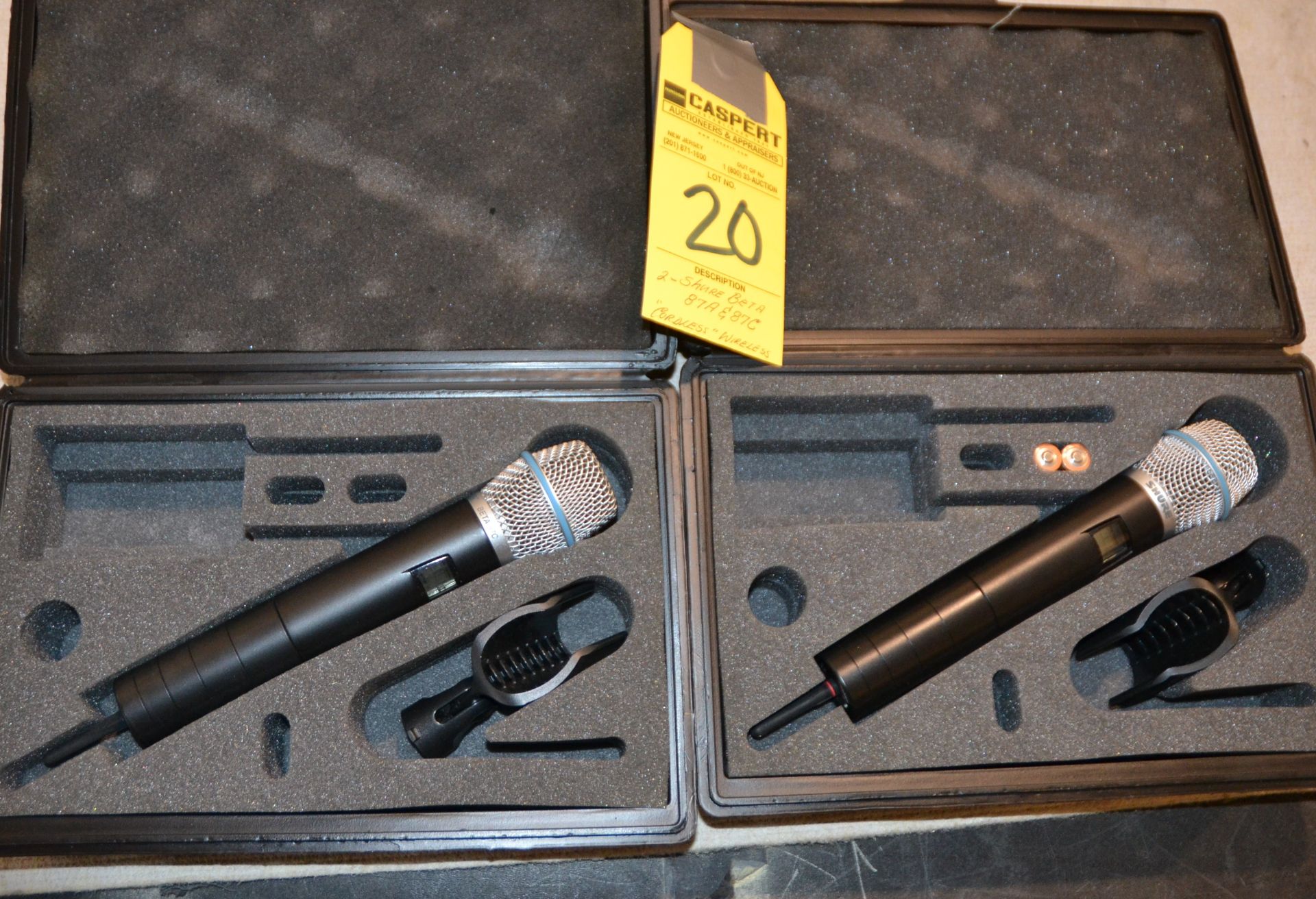 SHURE BETA 87A/87C CORDLESS WIRELESS MIC