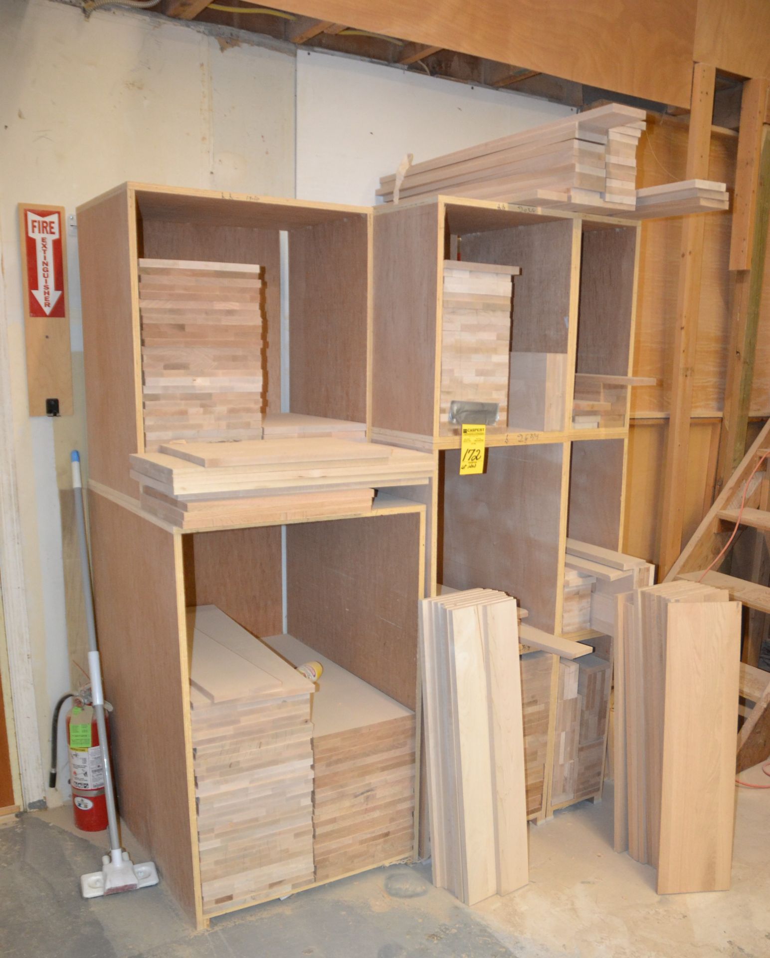 LOT - WOODEN SHELVES