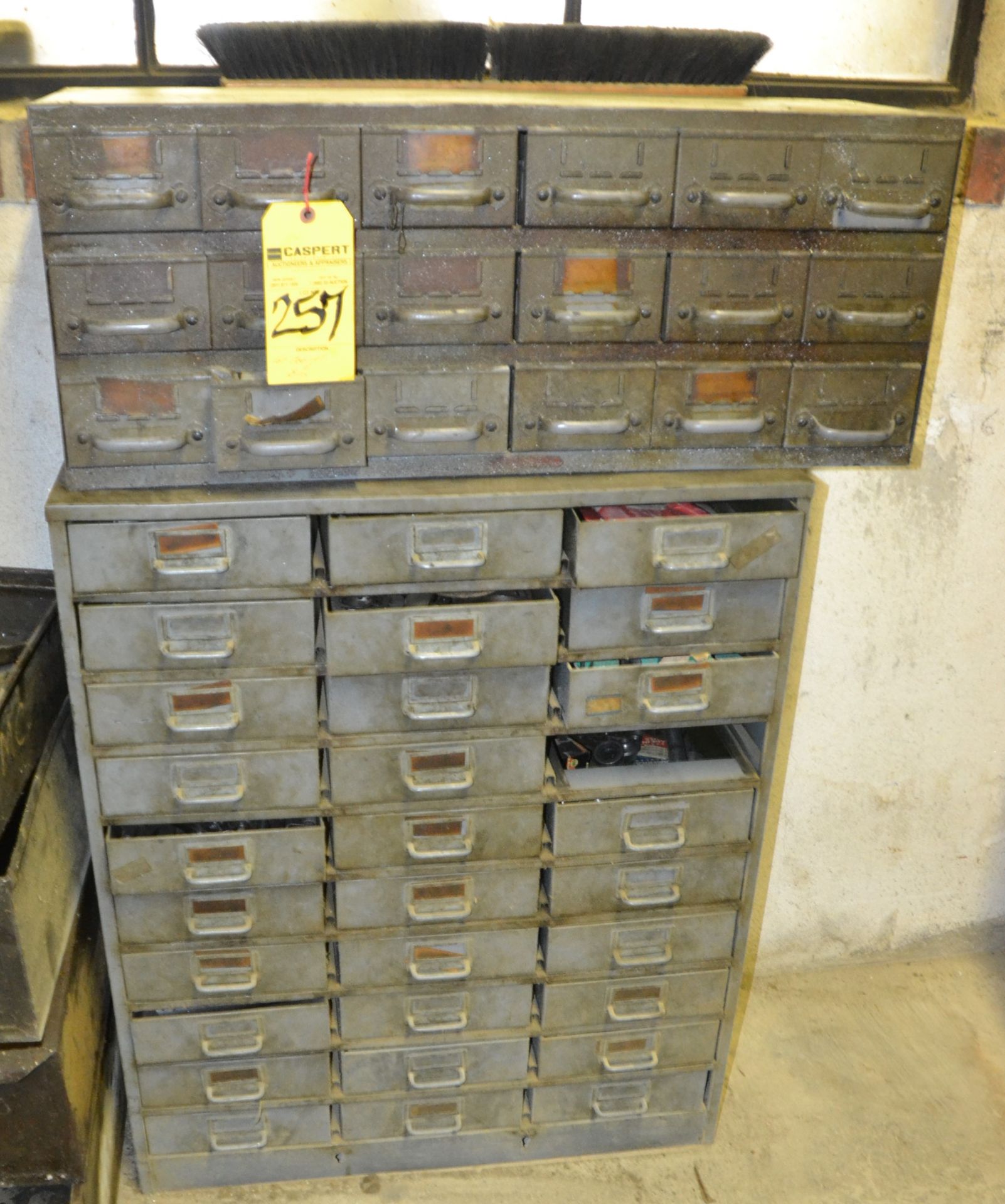 Lot - Cabinet and Bins