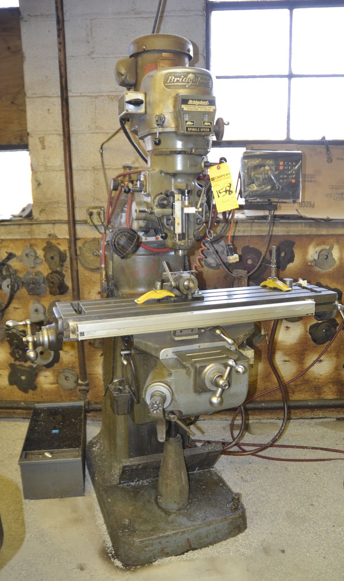 BRT Spindle Speed Milling Machine, Model: 12/BR 212607 with Read Out, 9" x 42" T-Slot Table