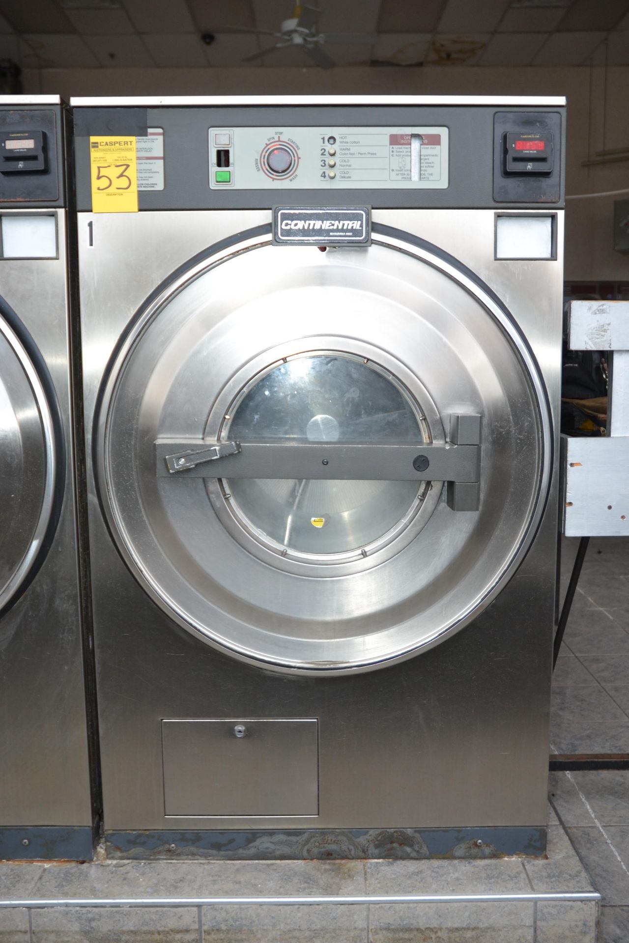 Continental Girbau 50 Lb. Stainless Steel Front-Load Card-Reading Washing Machine, Model: