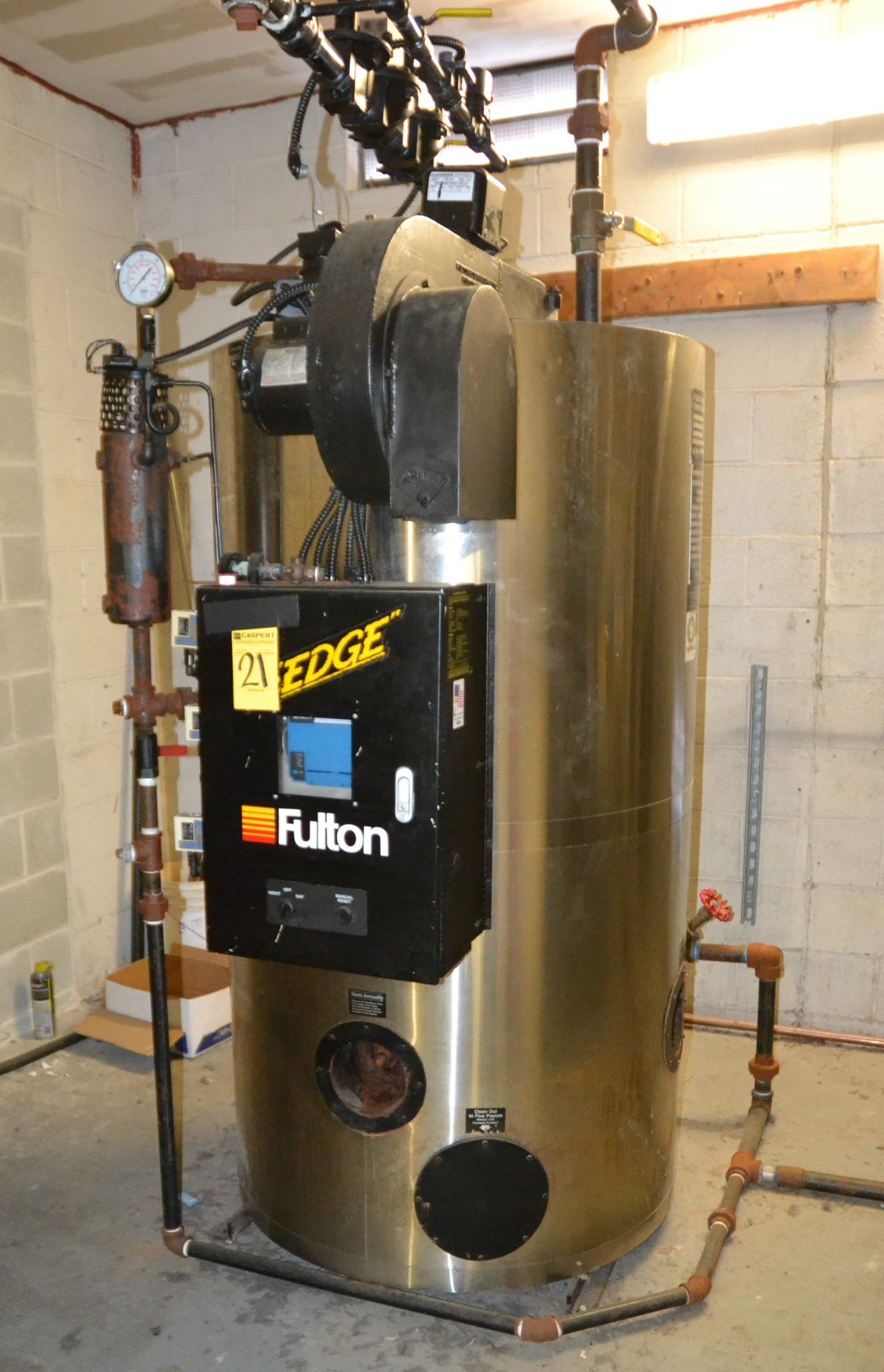 Fulton Steam Boiler, Model FB-20-F, Mfg. 2008, Boiler# 108022