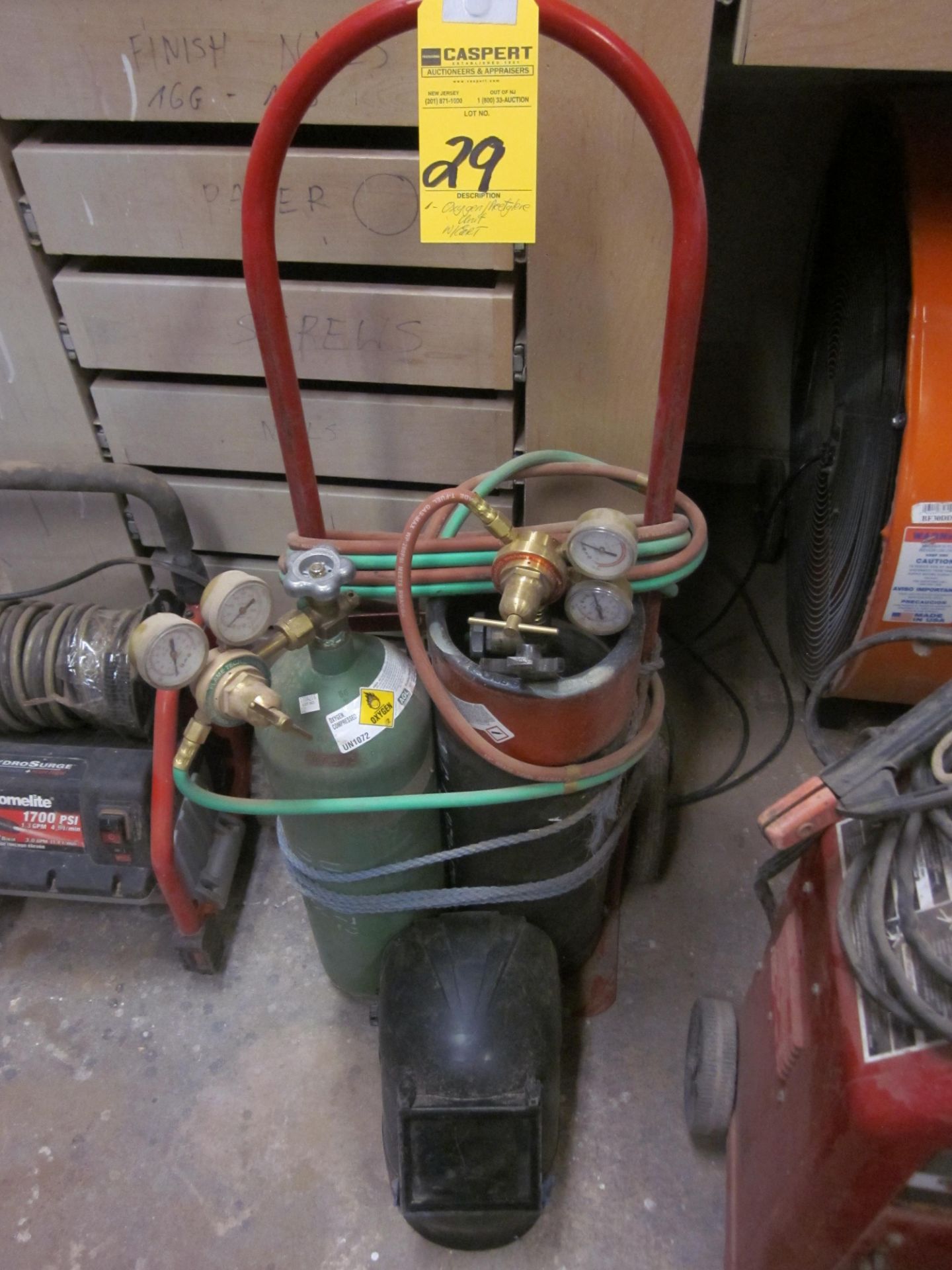 OXYGEN & ACETYLENE BURNING UNIT