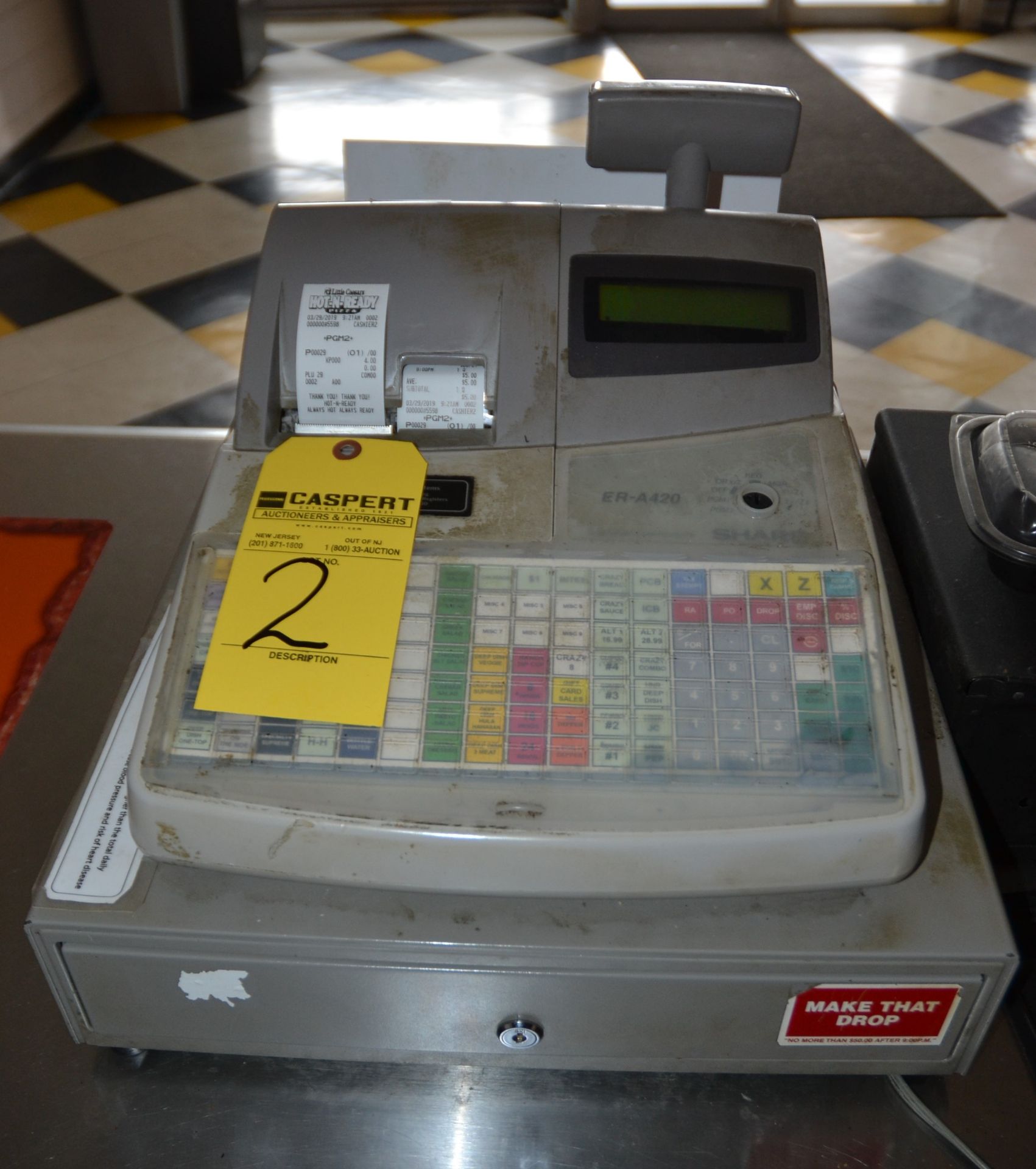 SHARP ER-A420 ELECTRONIC CASH REGISTERS